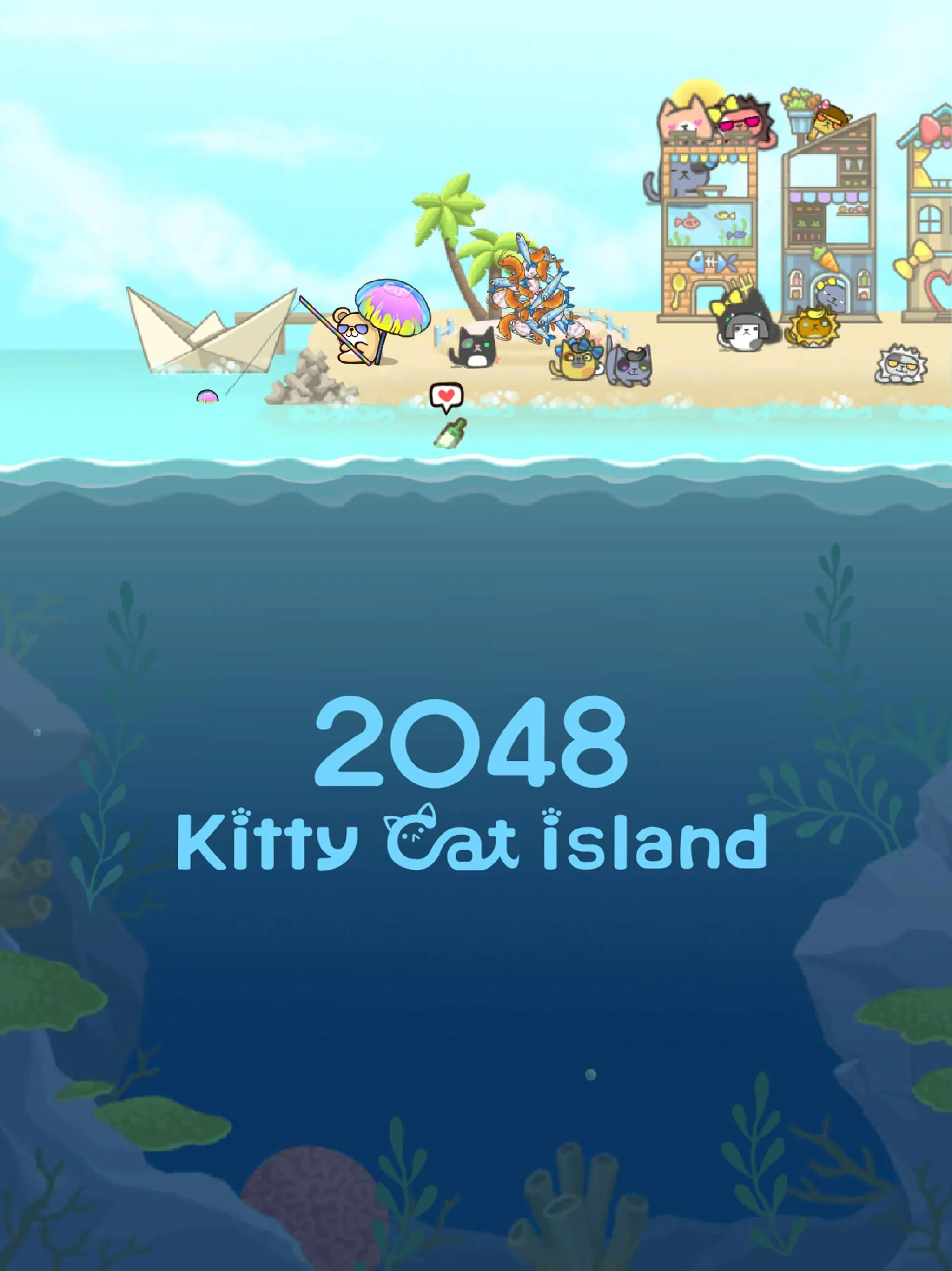 2048 Kitty Cat Island | Indus Appstore | Screenshot