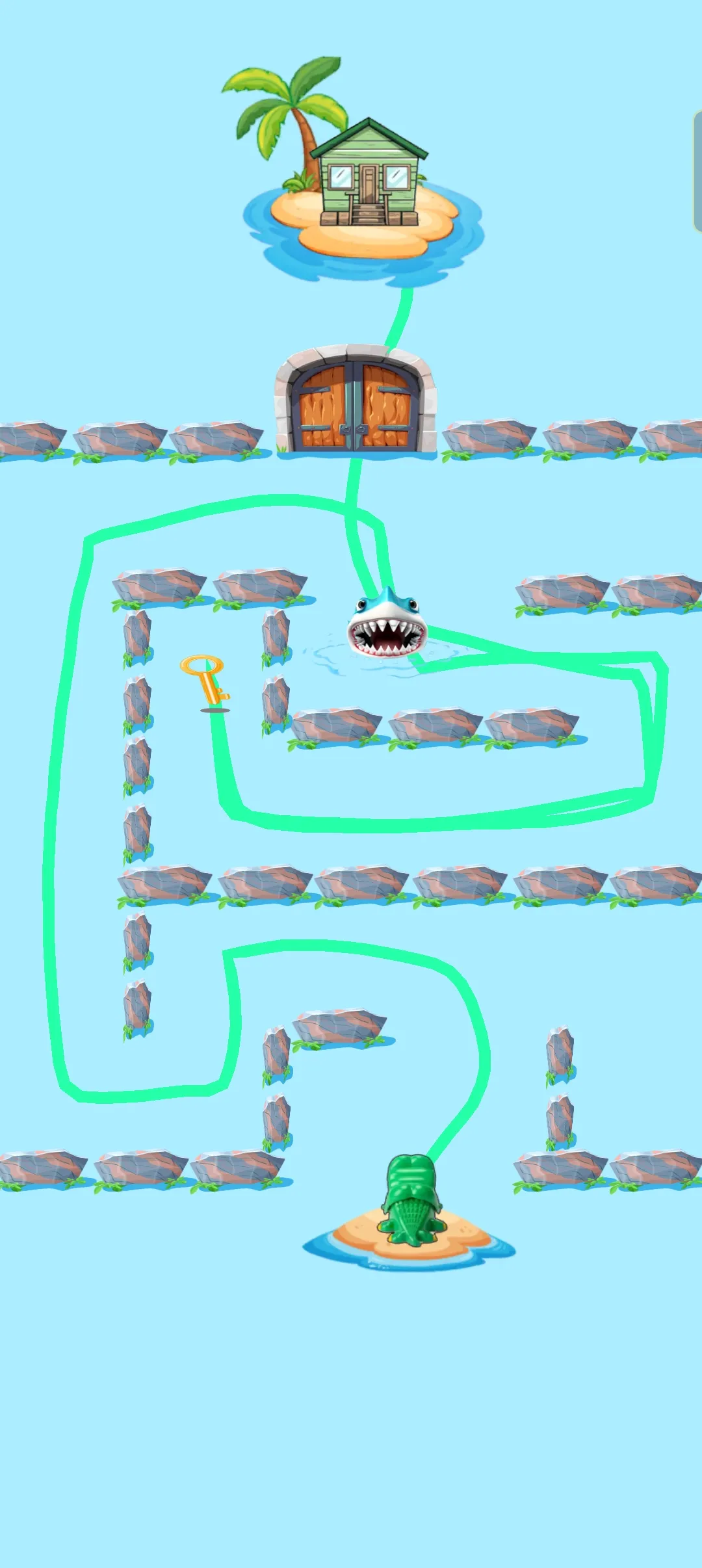 Crocodile go home: Draw puzzle | Indus Appstore | Screenshot