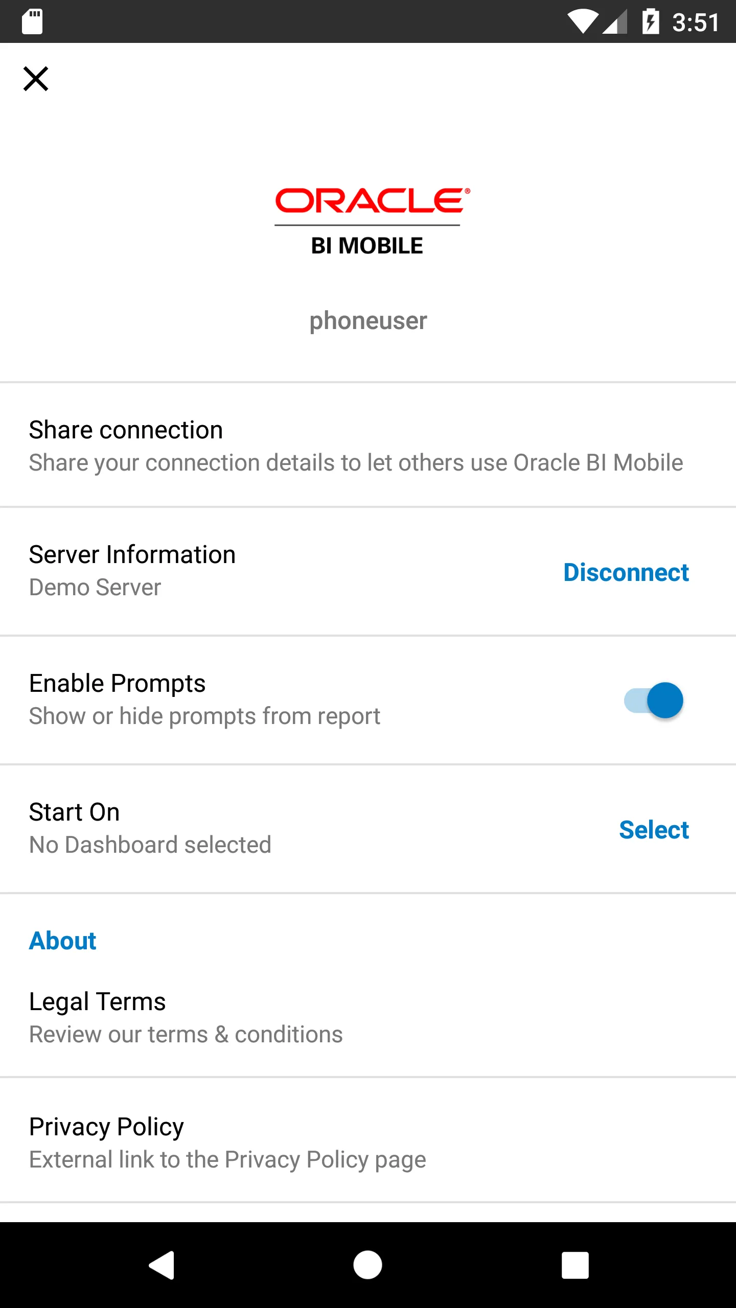 Oracle BI Mobile (Deprecated) | Indus Appstore | Screenshot