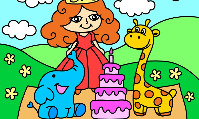 Princess coloring. | Indus Appstore | Screenshot