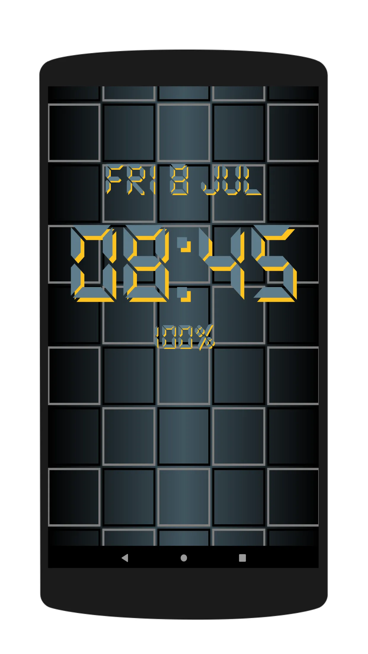 Digital Clock Live Wallpaper B | Indus Appstore | Screenshot