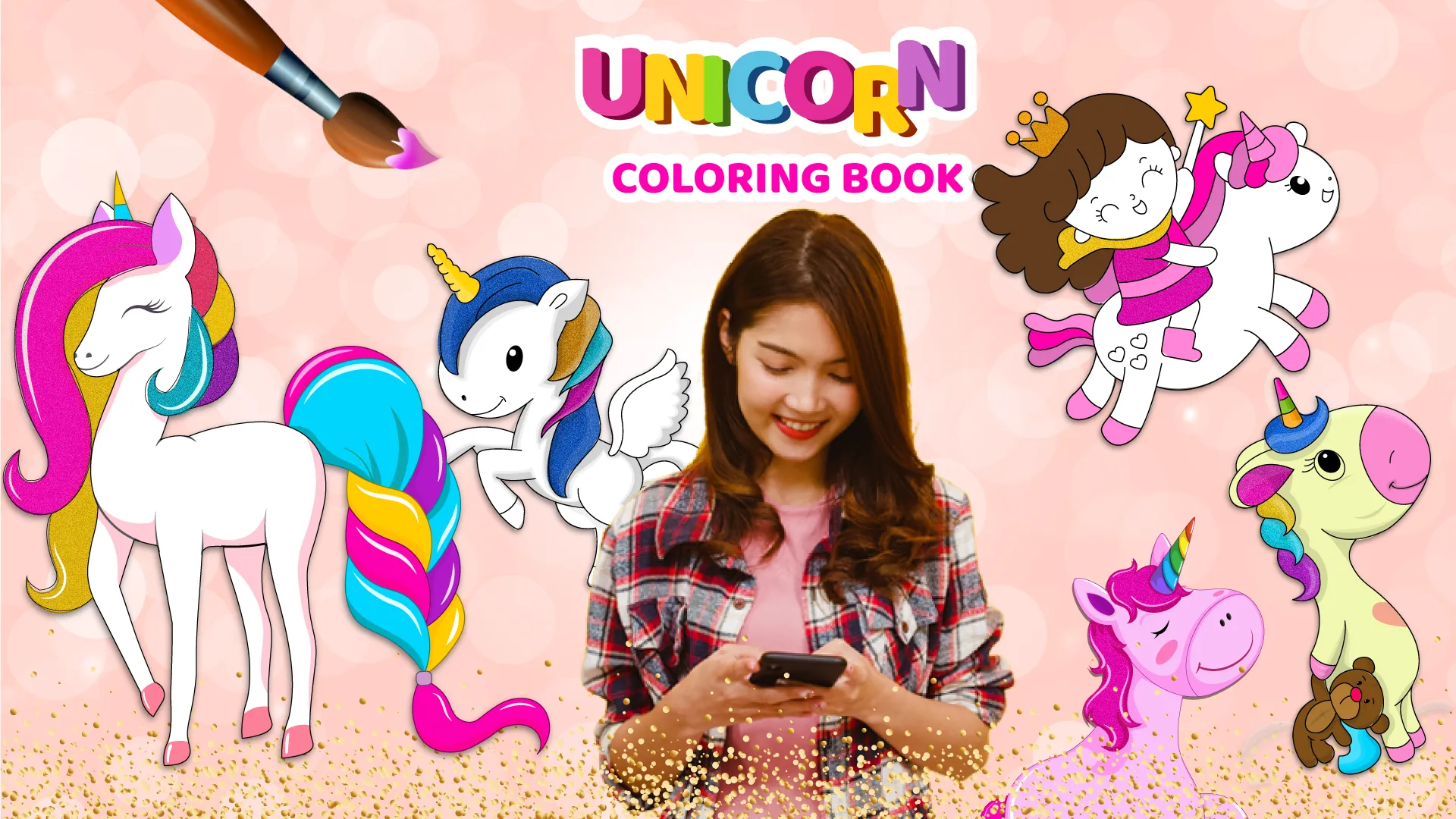 Unicorn Coloring Girl Games | Indus Appstore | Screenshot