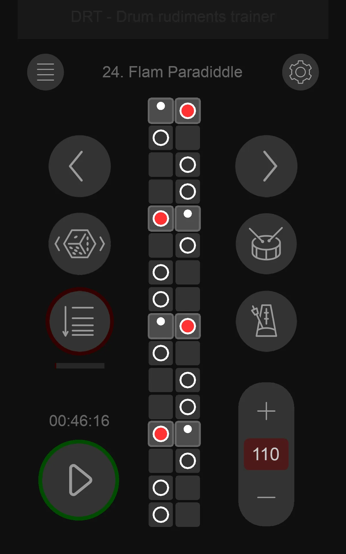 Drum rudiments trainer - DRT | Indus Appstore | Screenshot