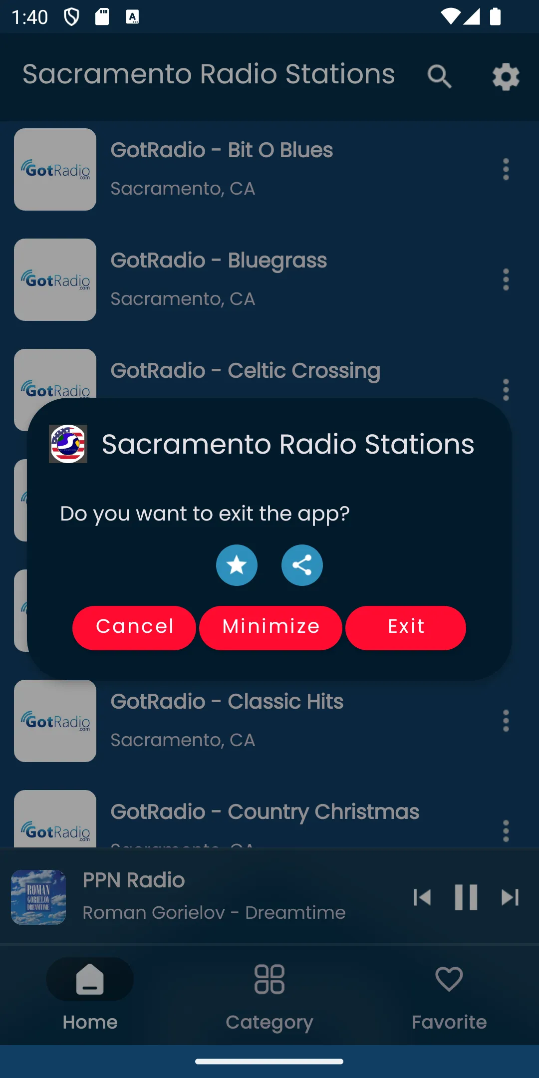 Radios from Sacramento | Indus Appstore | Screenshot