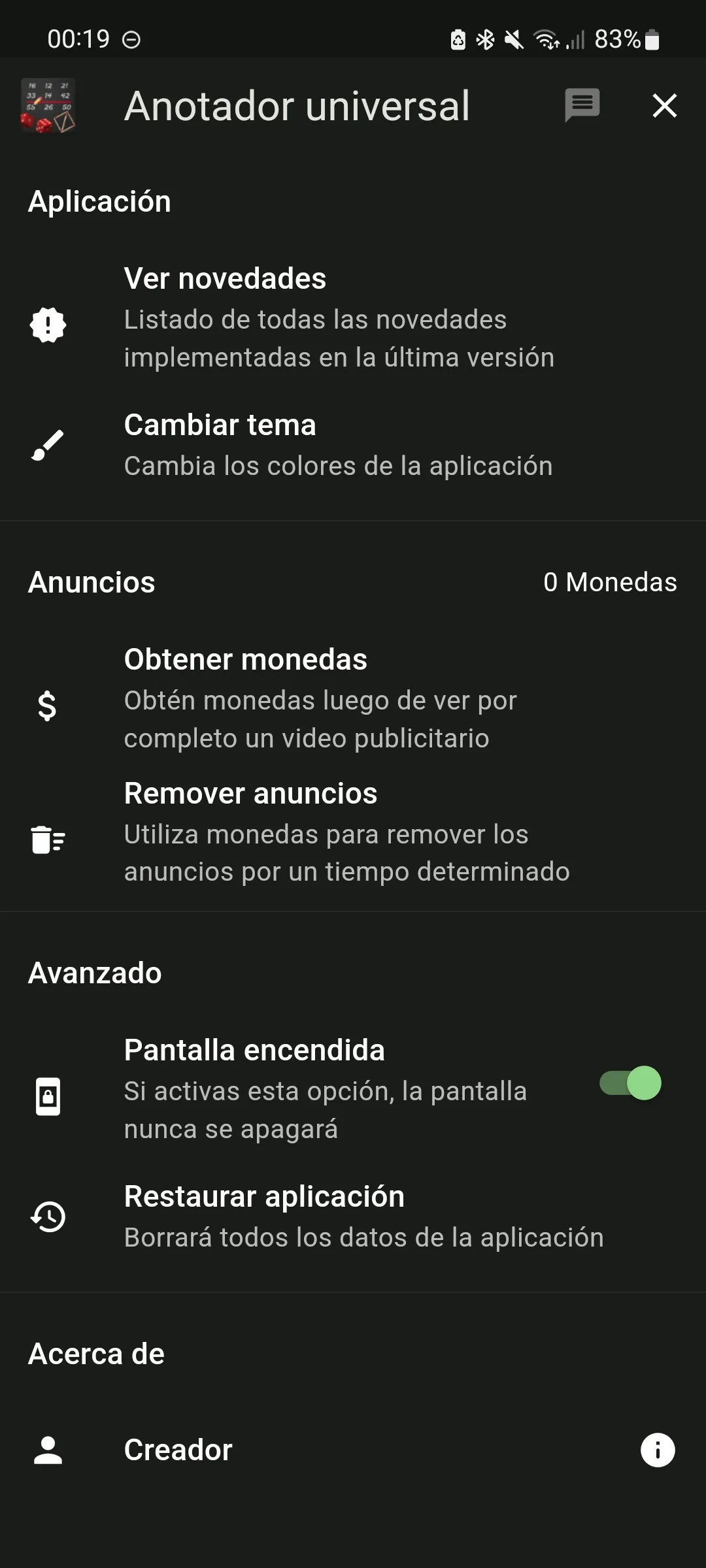 Anotador universal | Indus Appstore | Screenshot