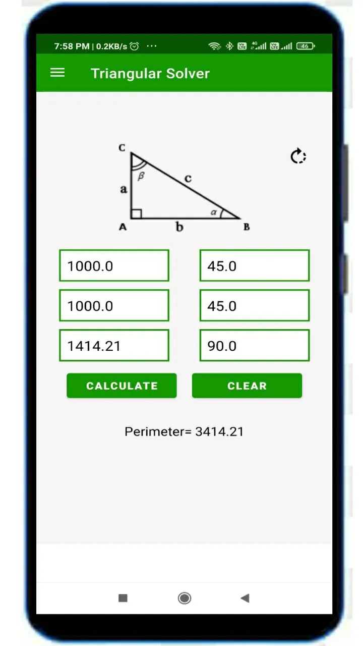 Triangle Solver | Indus Appstore | Screenshot