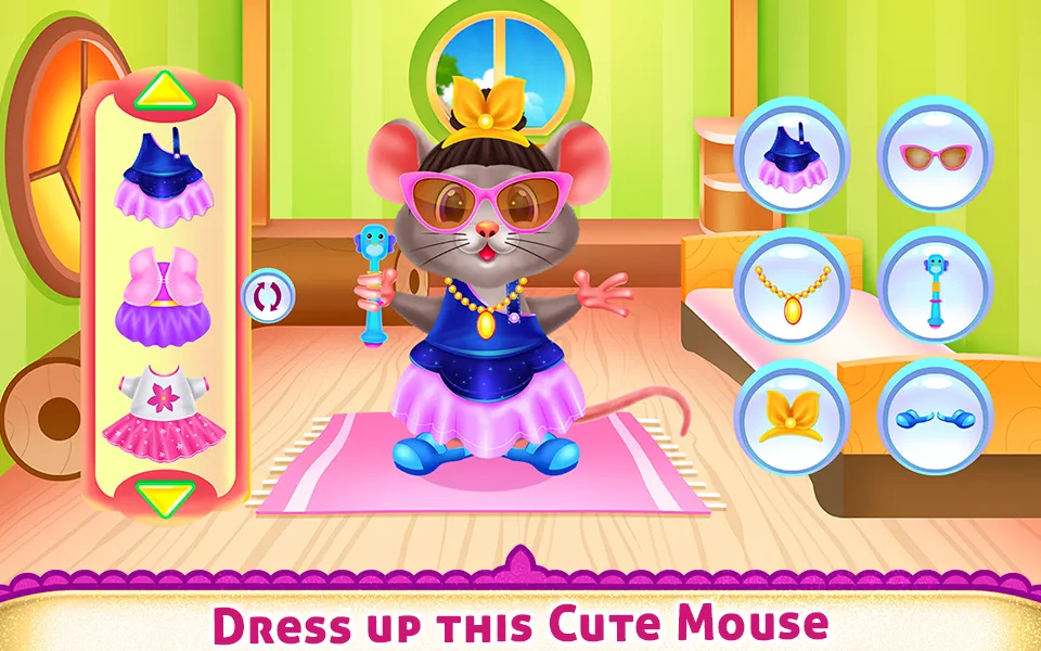 Cute Mouse Caring And Dressup | Indus Appstore | Screenshot