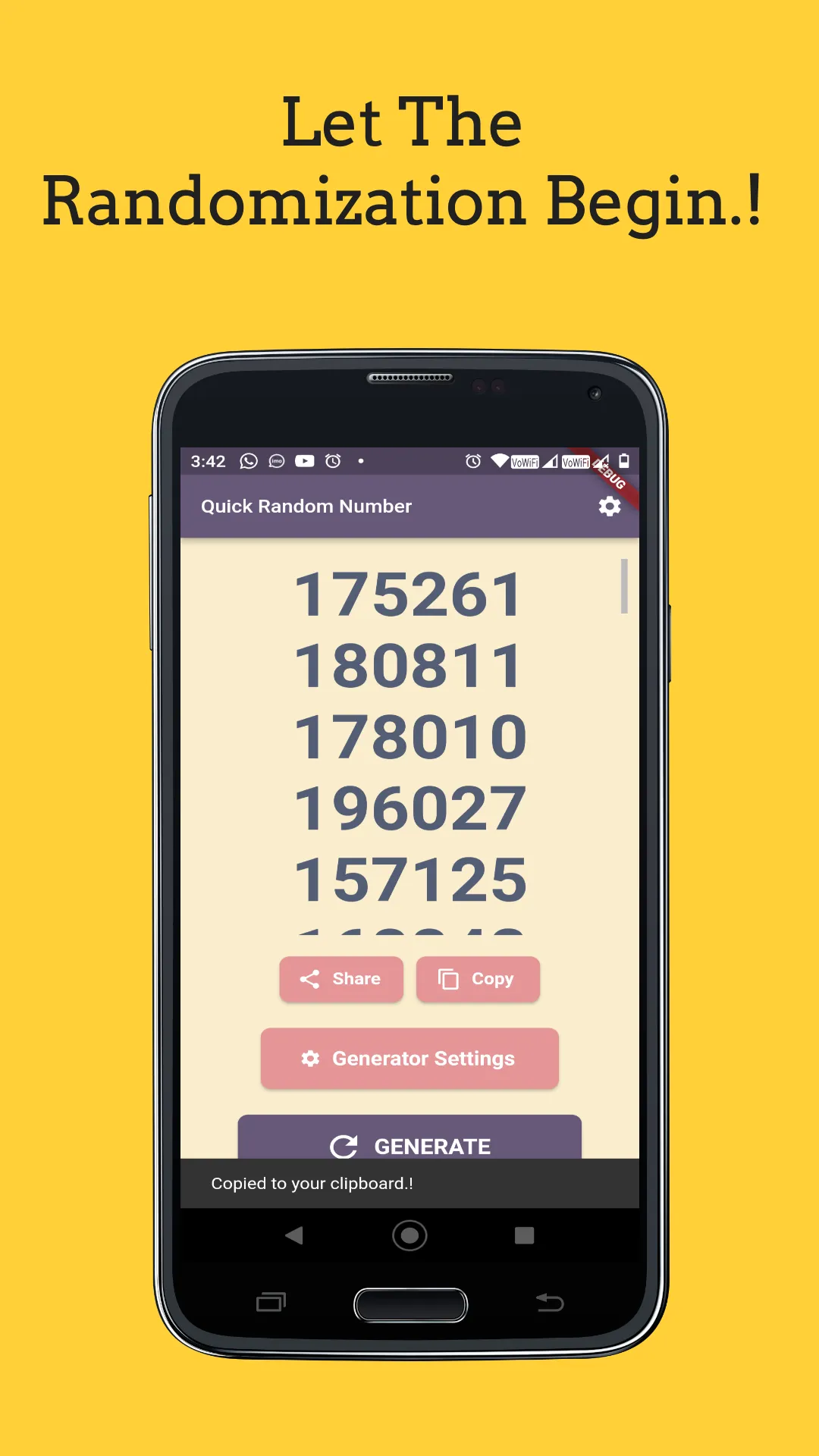 Random Number Generator | Indus Appstore | Screenshot