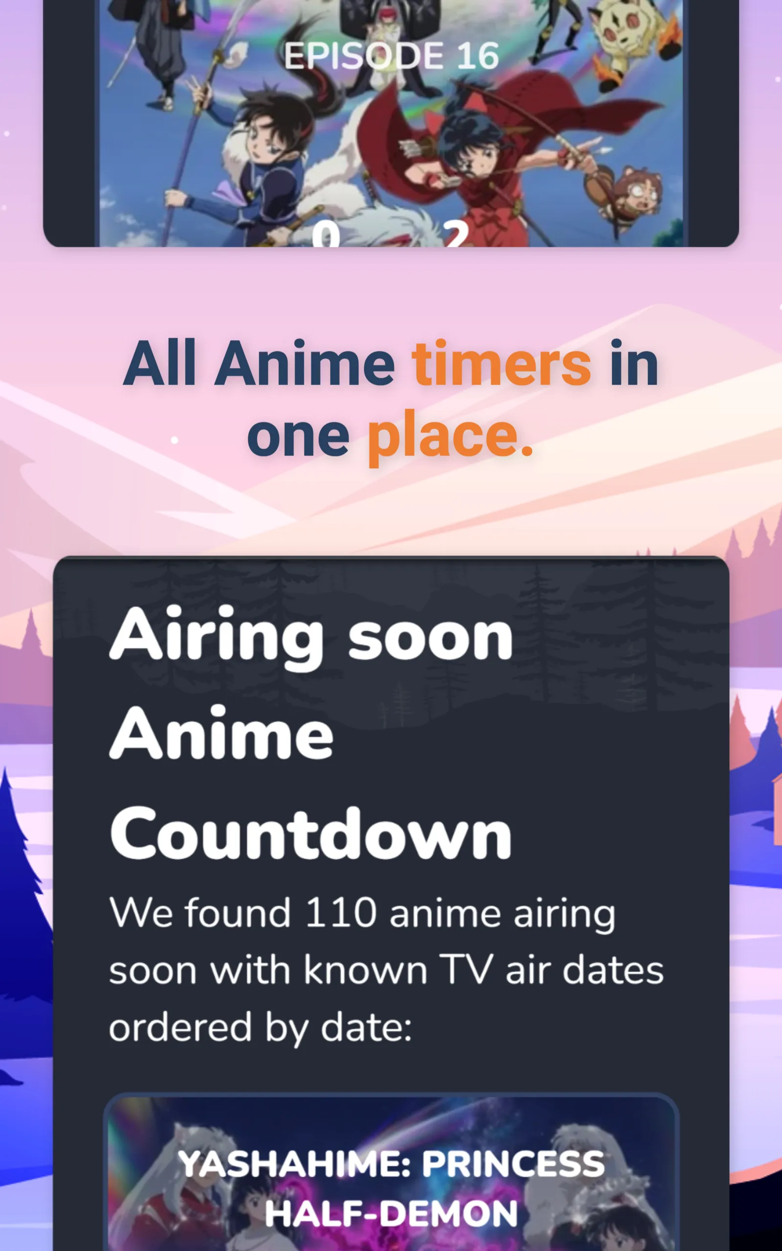 Anime Countdown | Indus Appstore | Screenshot