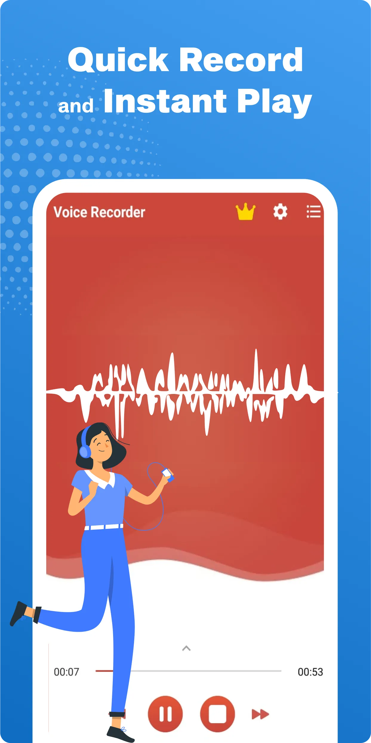 Voice Recorder : Recording App | Indus Appstore | Screenshot