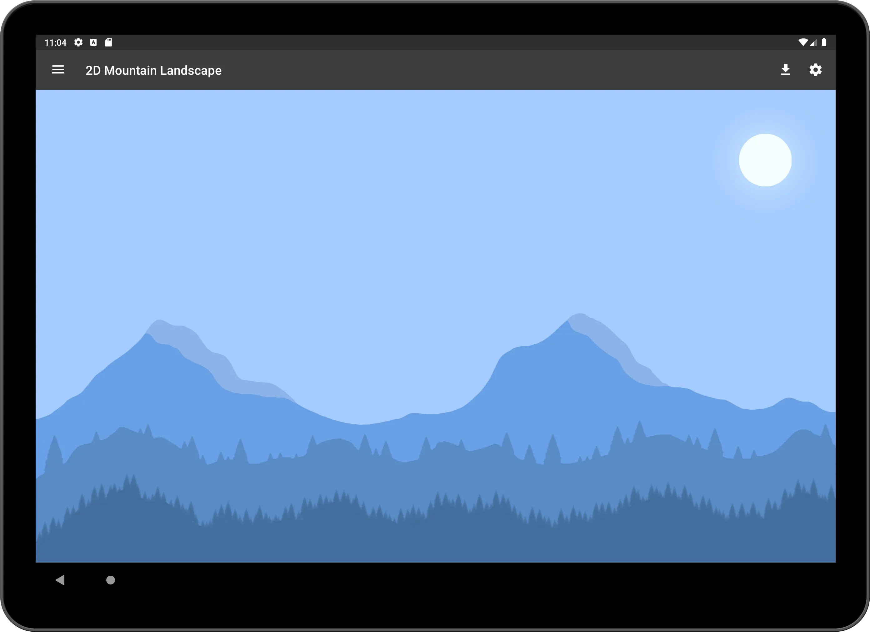 2D Mountain Landscape - Live W | Indus Appstore | Screenshot