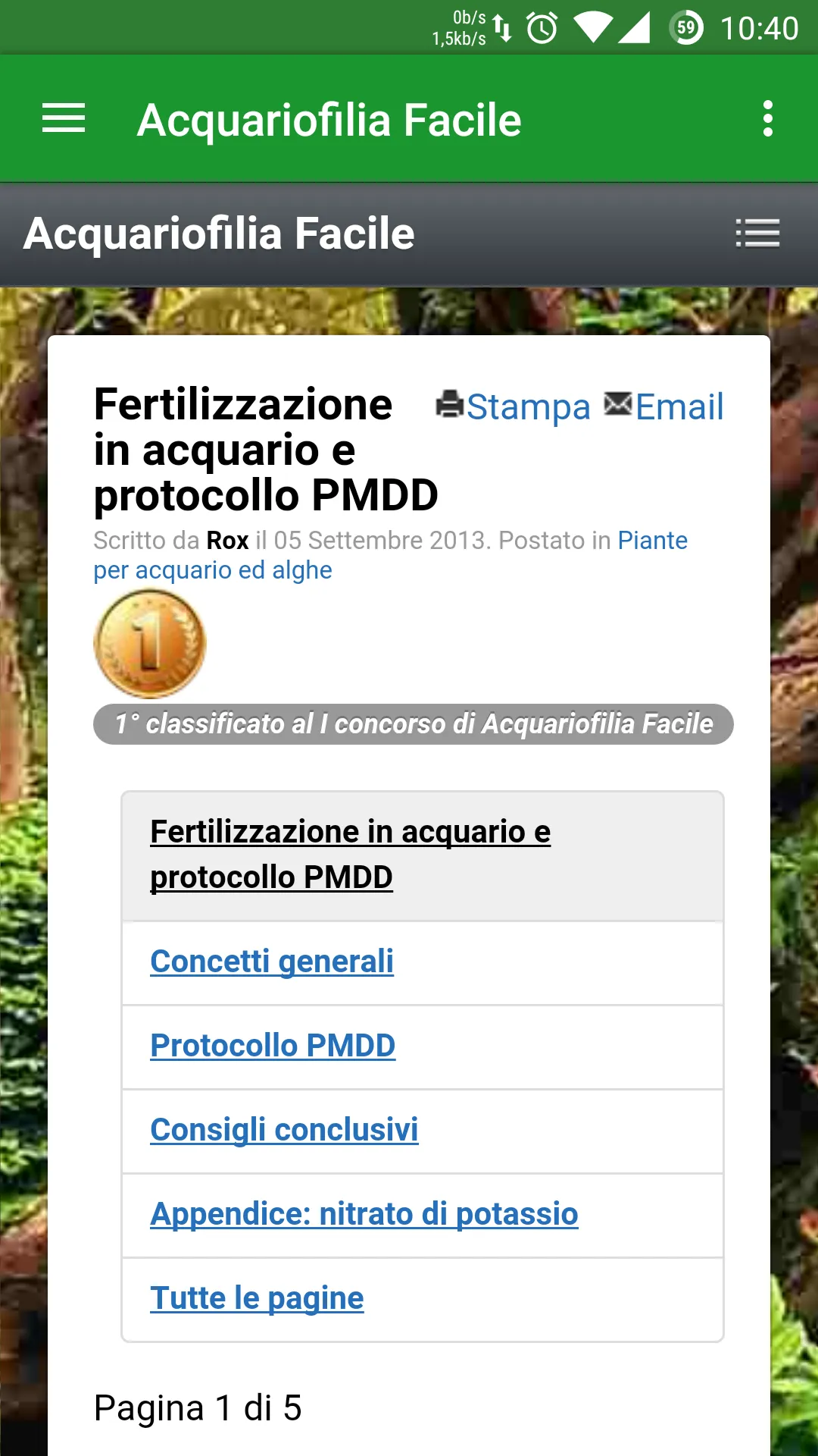 Acquariofilia Facile | Indus Appstore | Screenshot