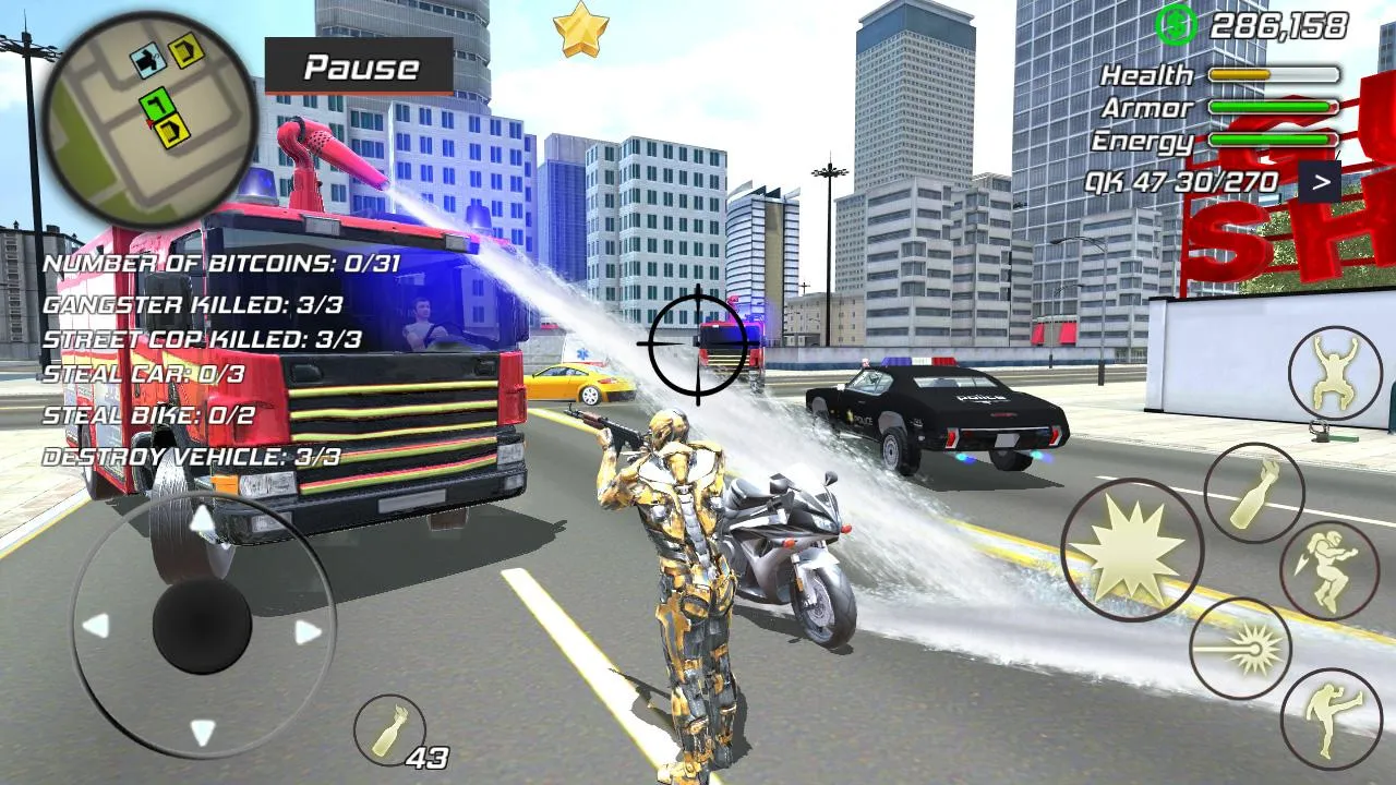 Super Crime Iron Hero Robot | Indus Appstore | Screenshot