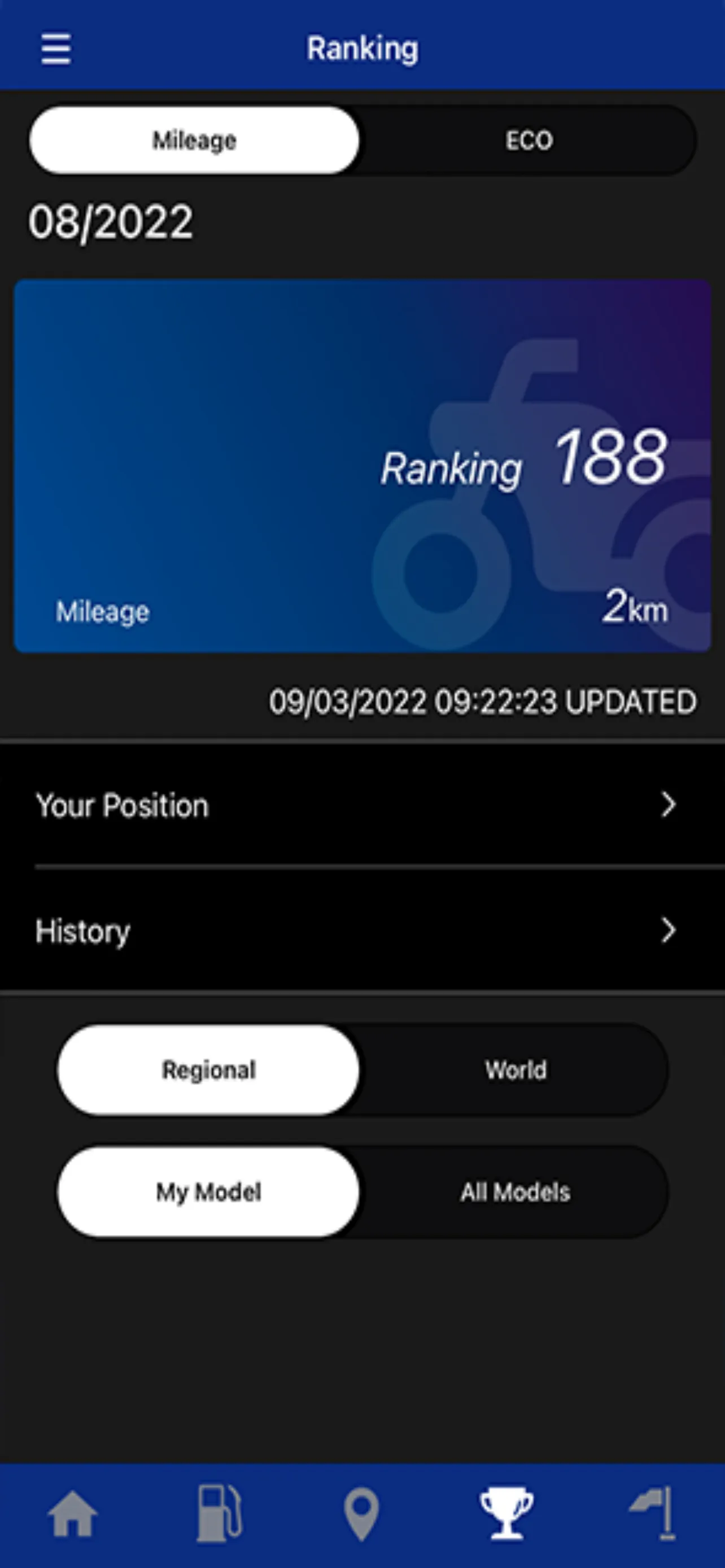 Yamaha Motorcycle Connect | Indus Appstore | Screenshot