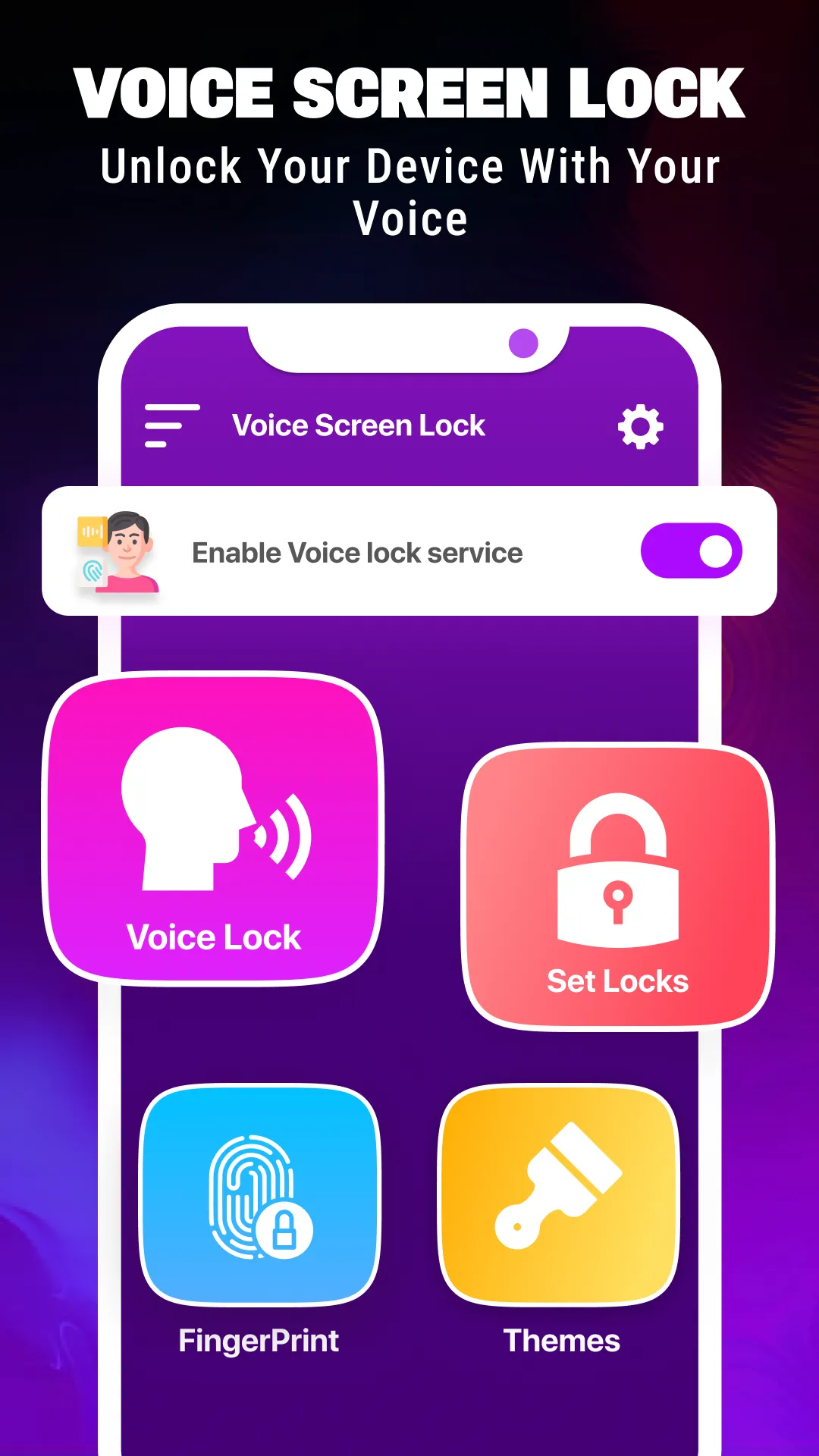 Voice Screen Lock | Indus Appstore | Screenshot