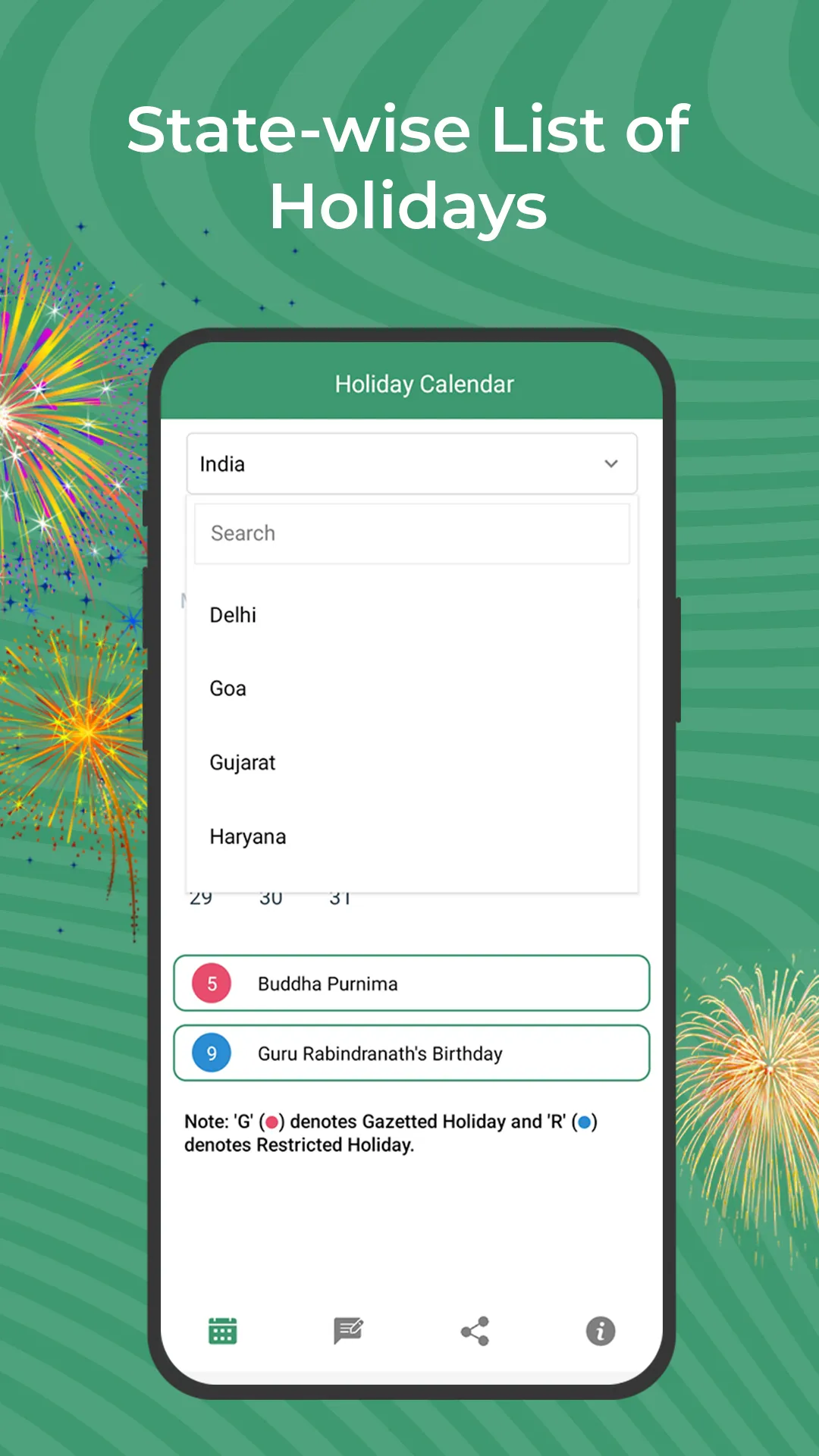 Holiday Calendar 2023 - 24 | Indus Appstore | Screenshot