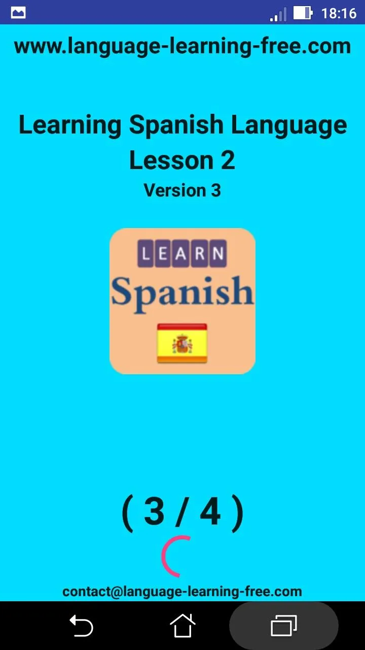 Learning Spanish language (les | Indus Appstore | Screenshot