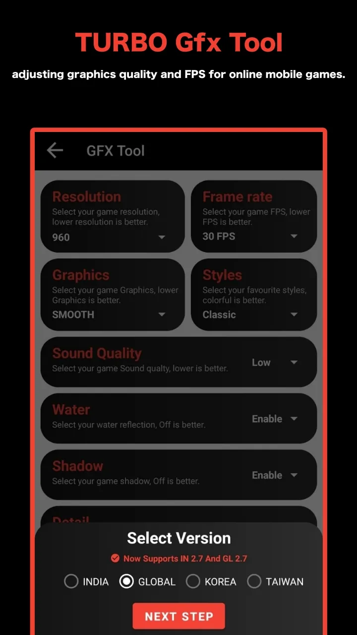 TURBO GFX TOOL FOR PUBG & BGMI | Indus Appstore | Screenshot