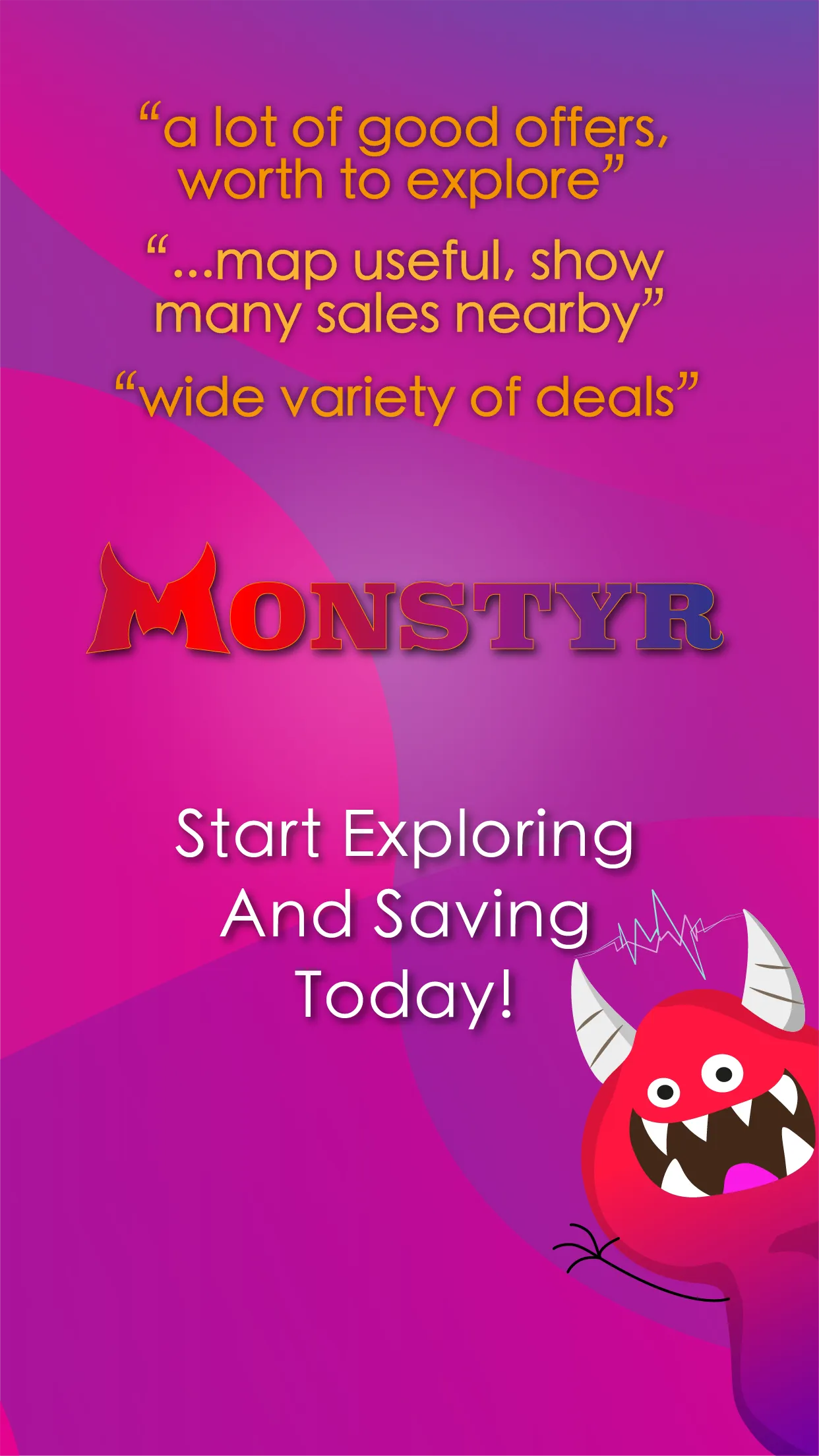 MONSTYR: Deals & Food Reviews | Indus Appstore | Screenshot