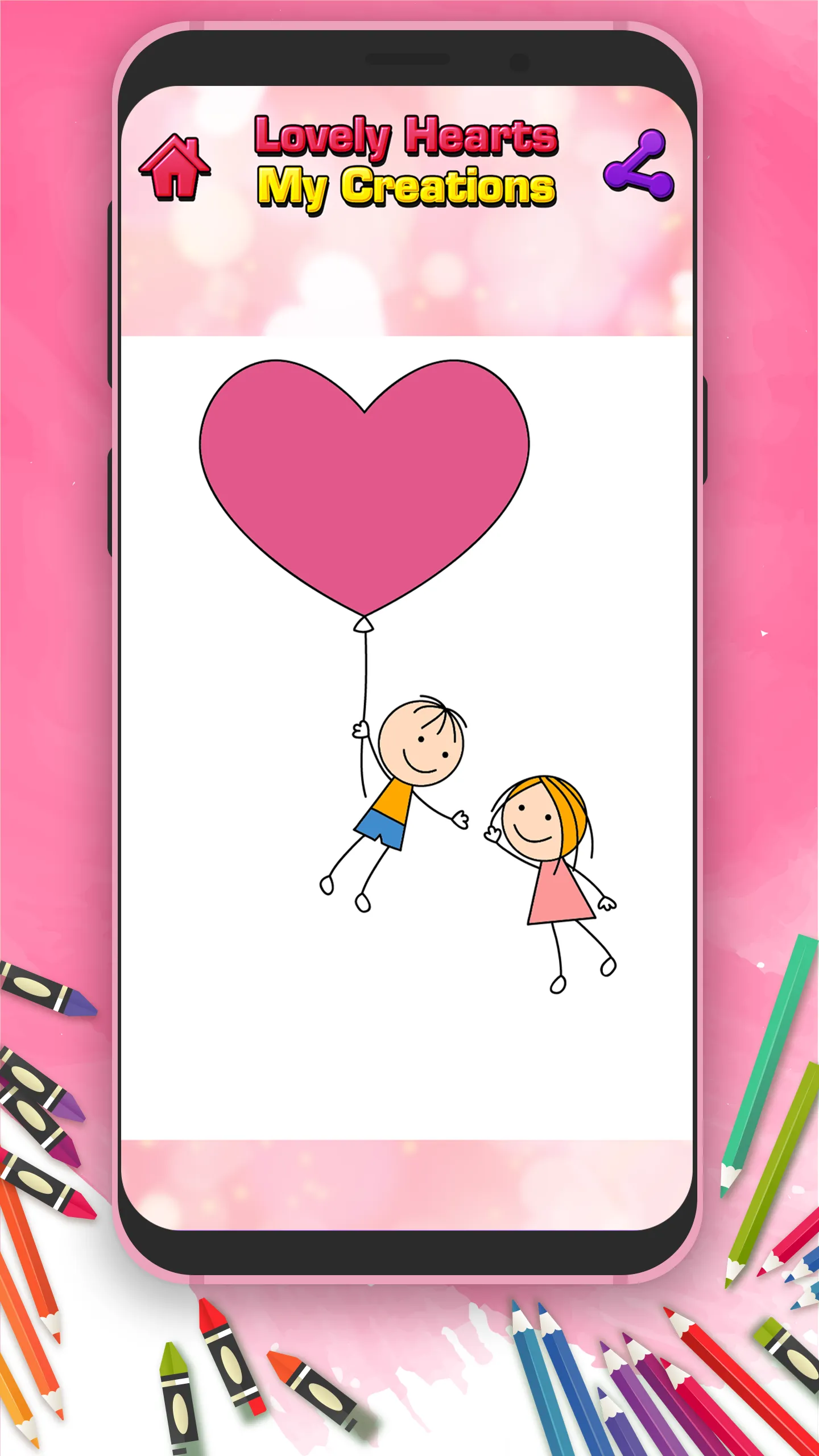 Lovely Hearts Coloring Book | Indus Appstore | Screenshot