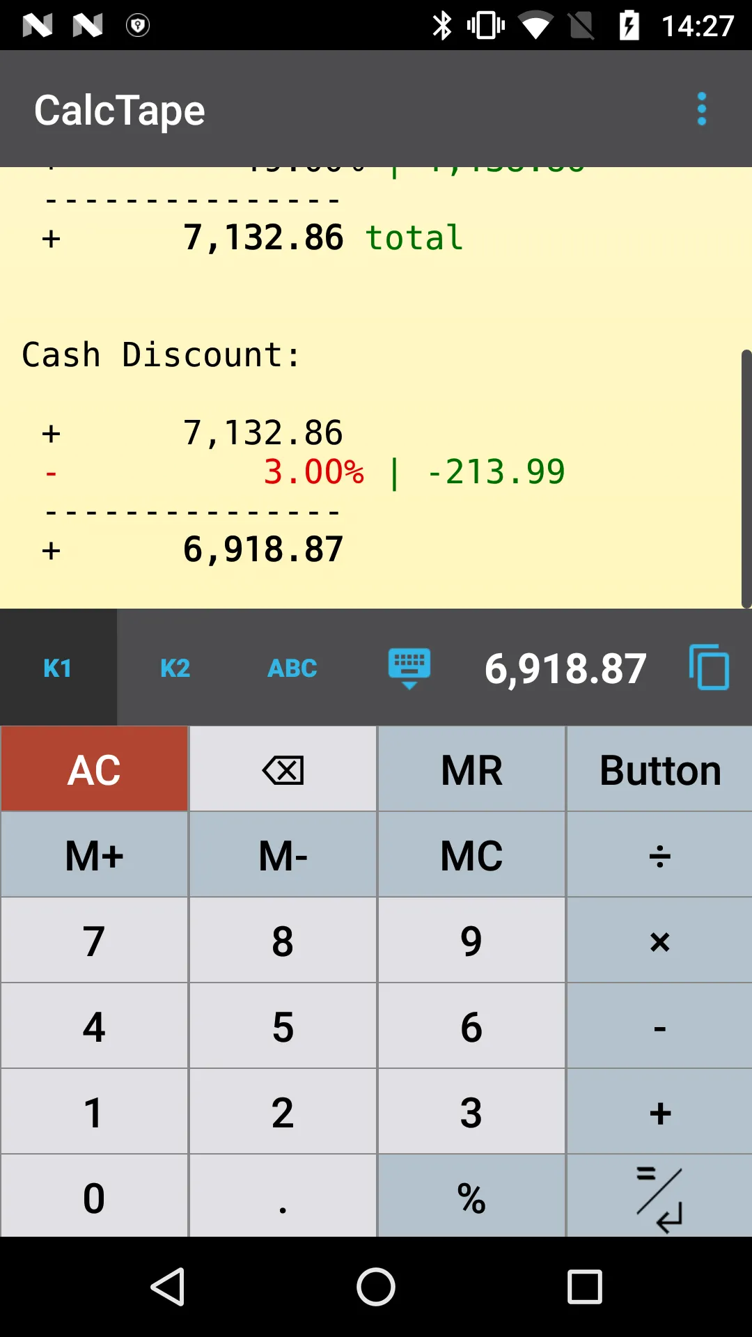 CalcTape Calculator with Tape | Indus Appstore | Screenshot