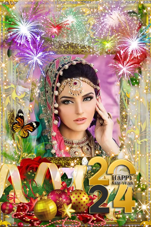 New year 2024 photo frame | Indus Appstore | Screenshot