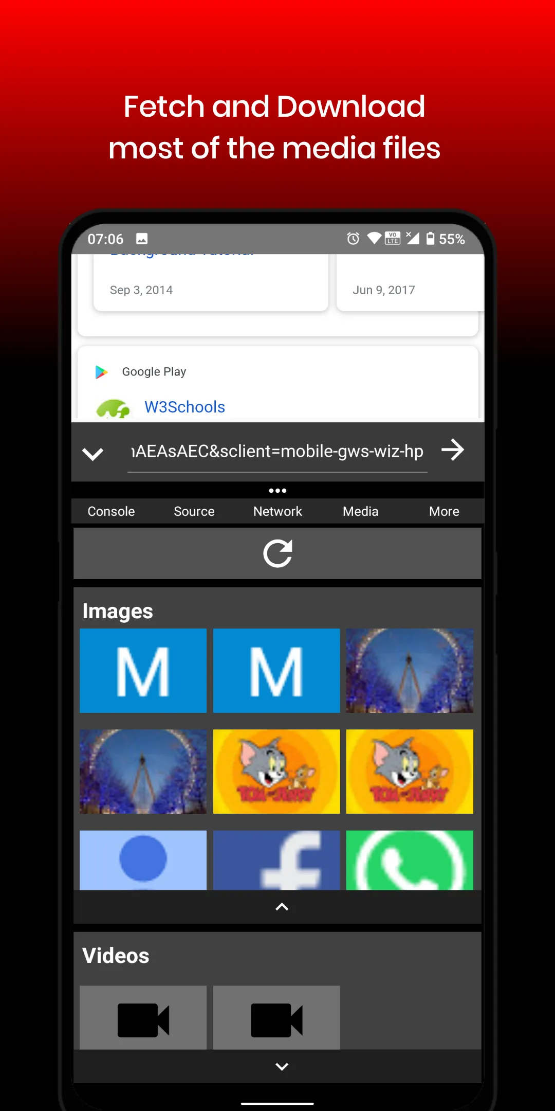 F12 | Inspect Element, Console | Indus Appstore | Screenshot
