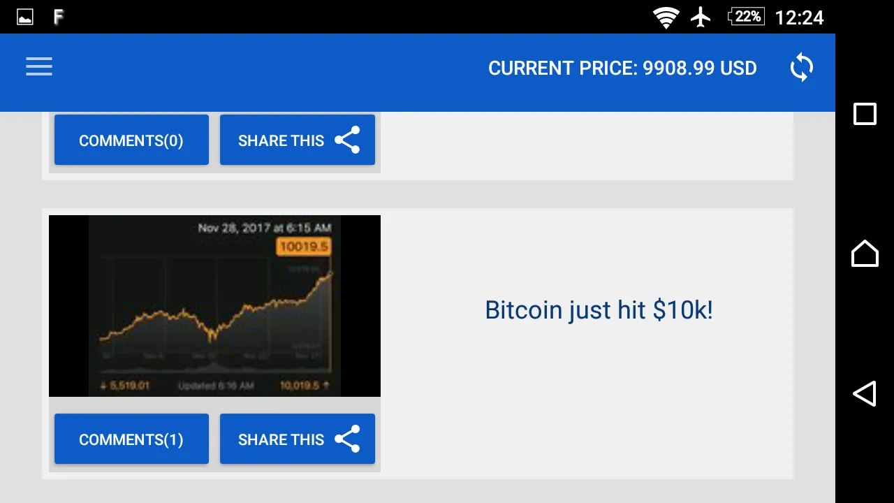 Bitnik: Bitcoin Price and  New | Indus Appstore | Screenshot