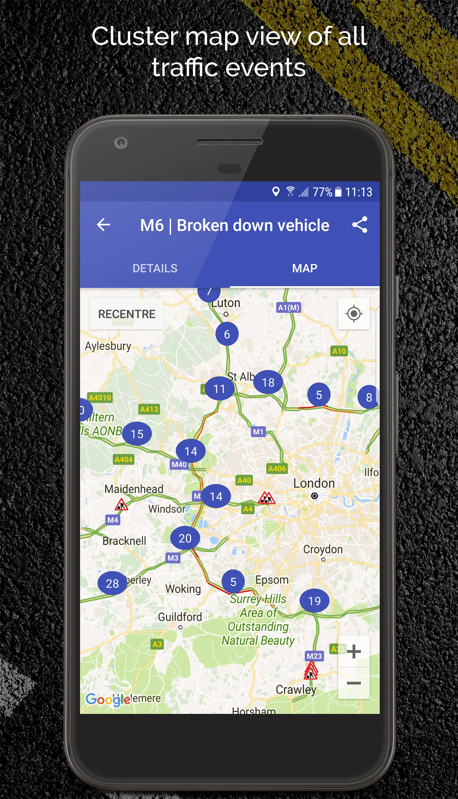 UK Motorway Traffic News | Indus Appstore | Screenshot