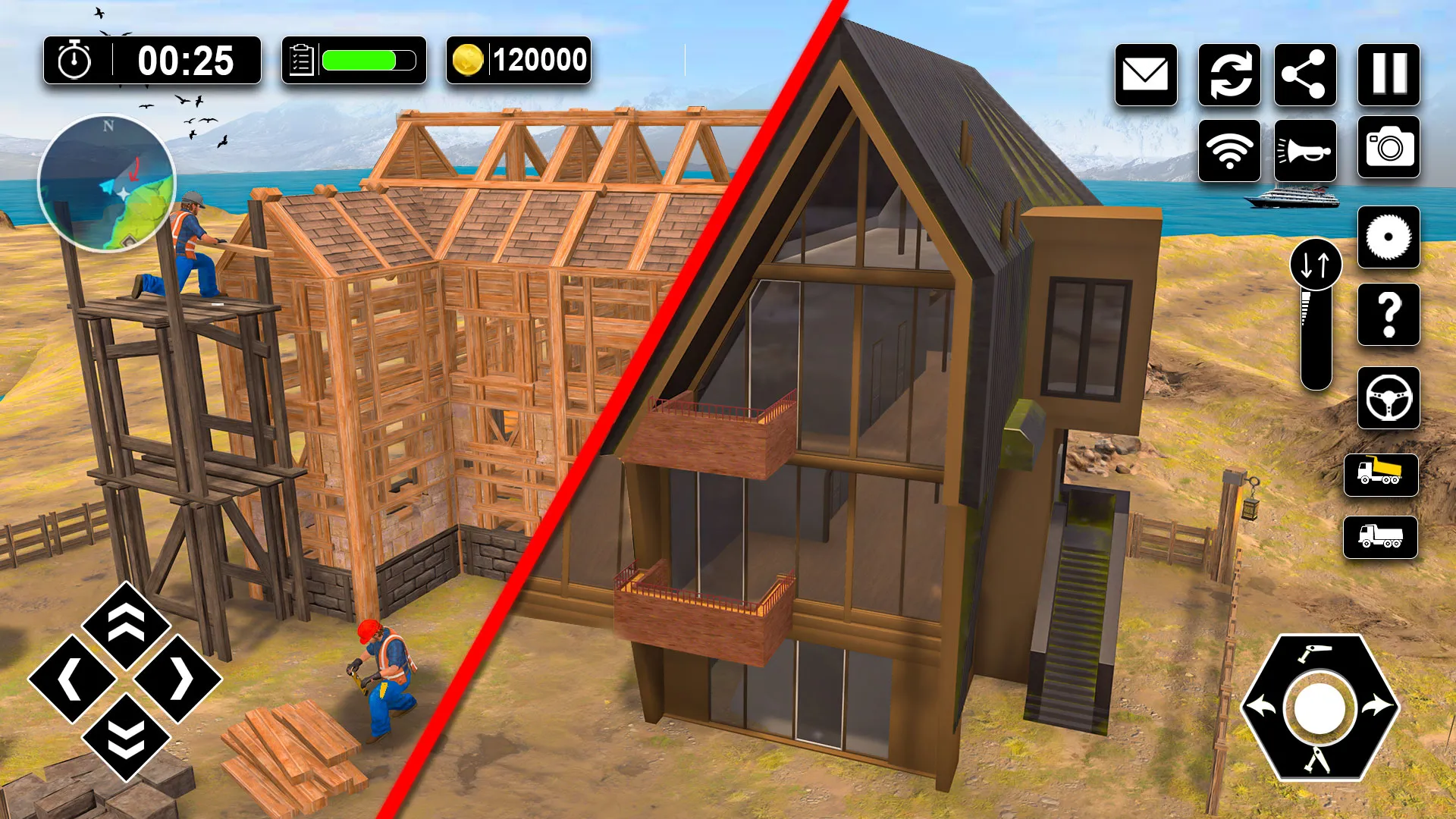 Wood House Construction Game | Indus Appstore | Screenshot