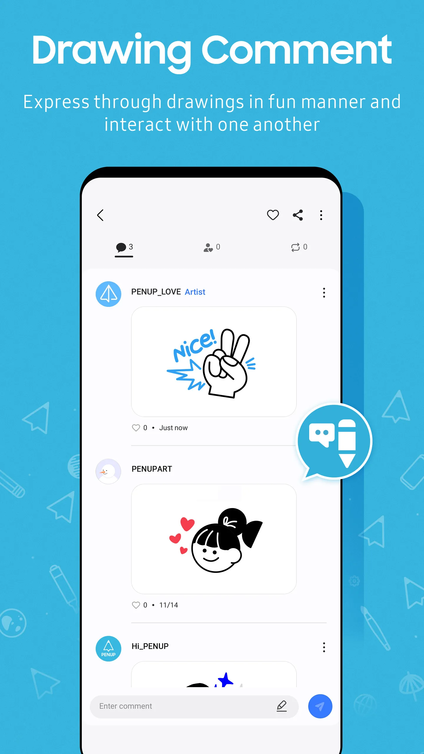 PENUP – Drawing-sharing SNS | Indus Appstore | Screenshot