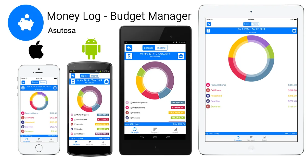 Money Log lite Budget Manager | Indus Appstore | Screenshot