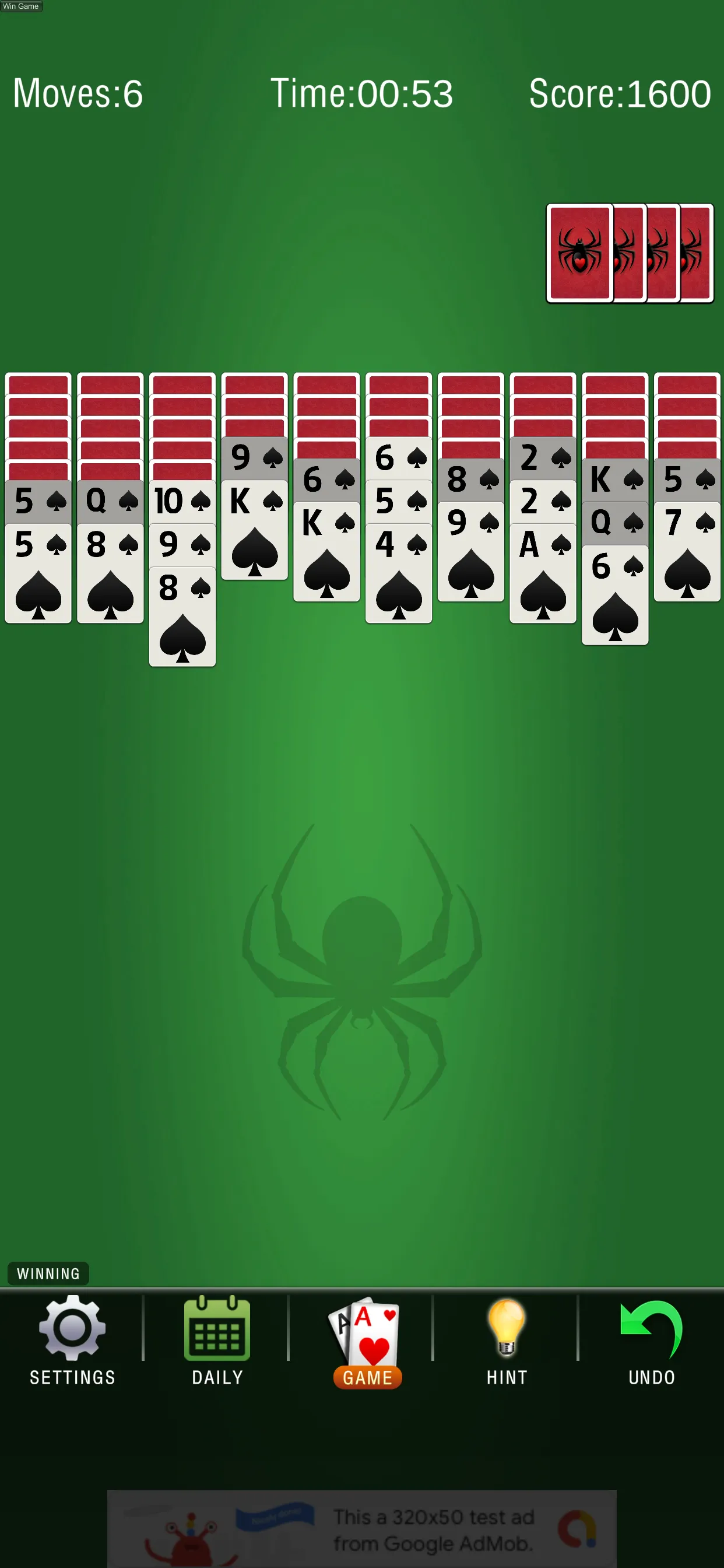 Spider Solitaire | Indus Appstore | Screenshot