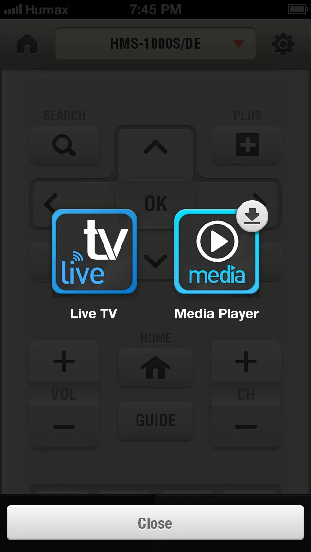 HUMAX Remote for Phone | Indus Appstore | Screenshot