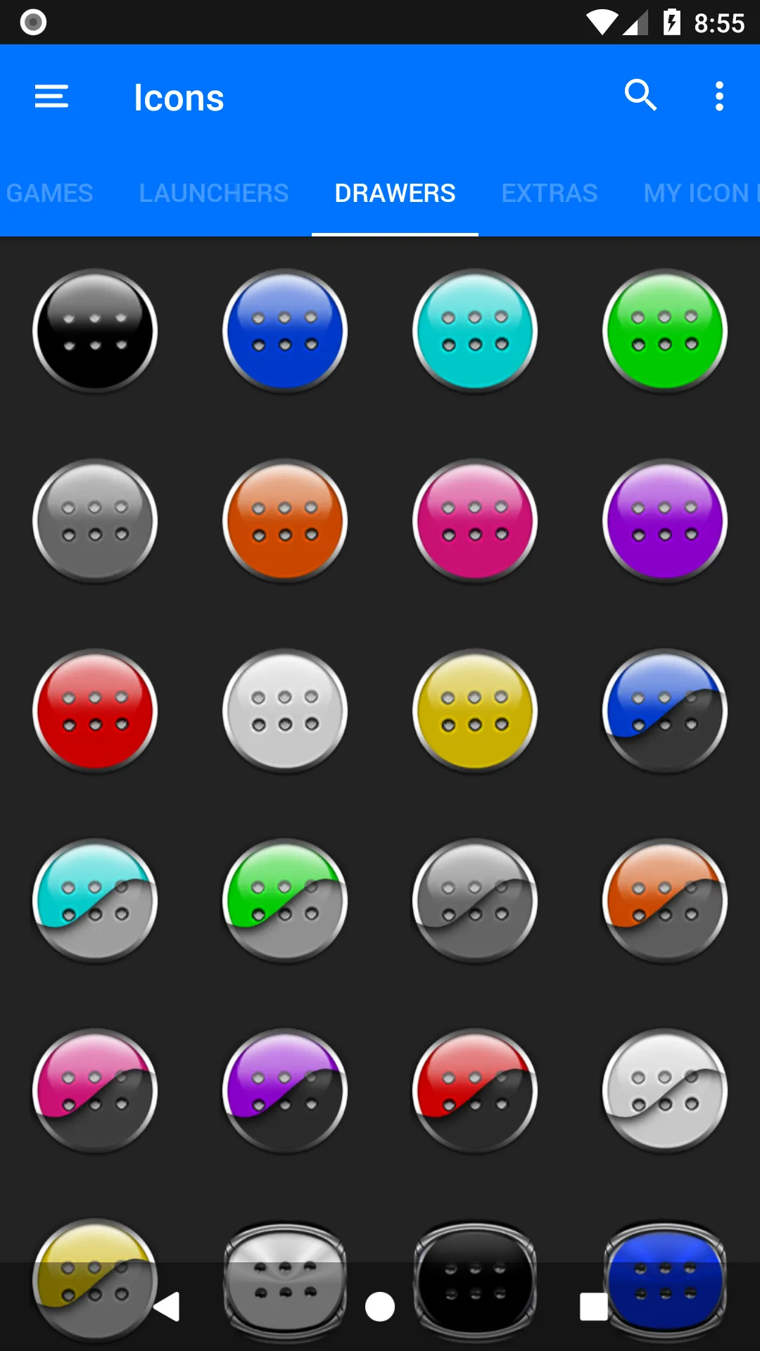 Cyan Icon Pack Style 8 | Indus Appstore | Screenshot