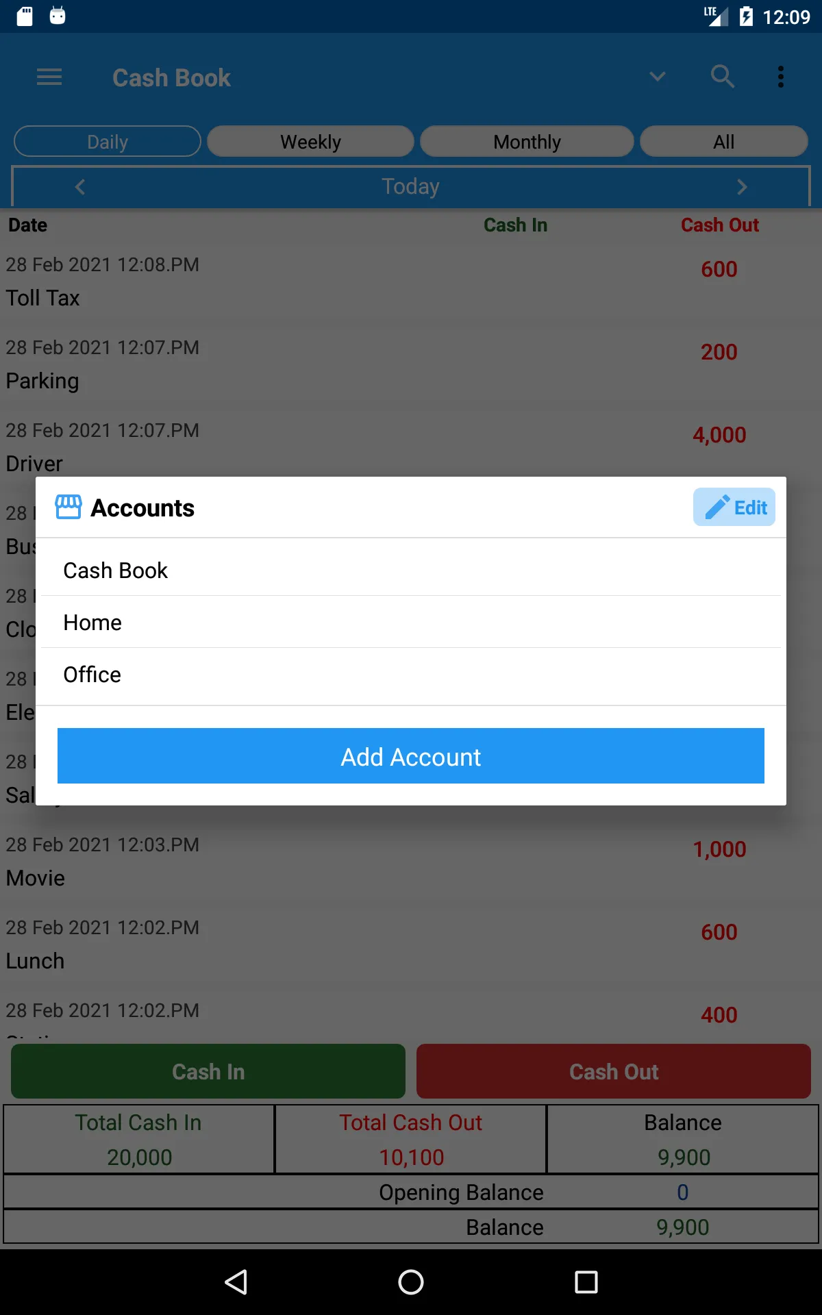 Cash Book- expense manager | Indus Appstore | Screenshot