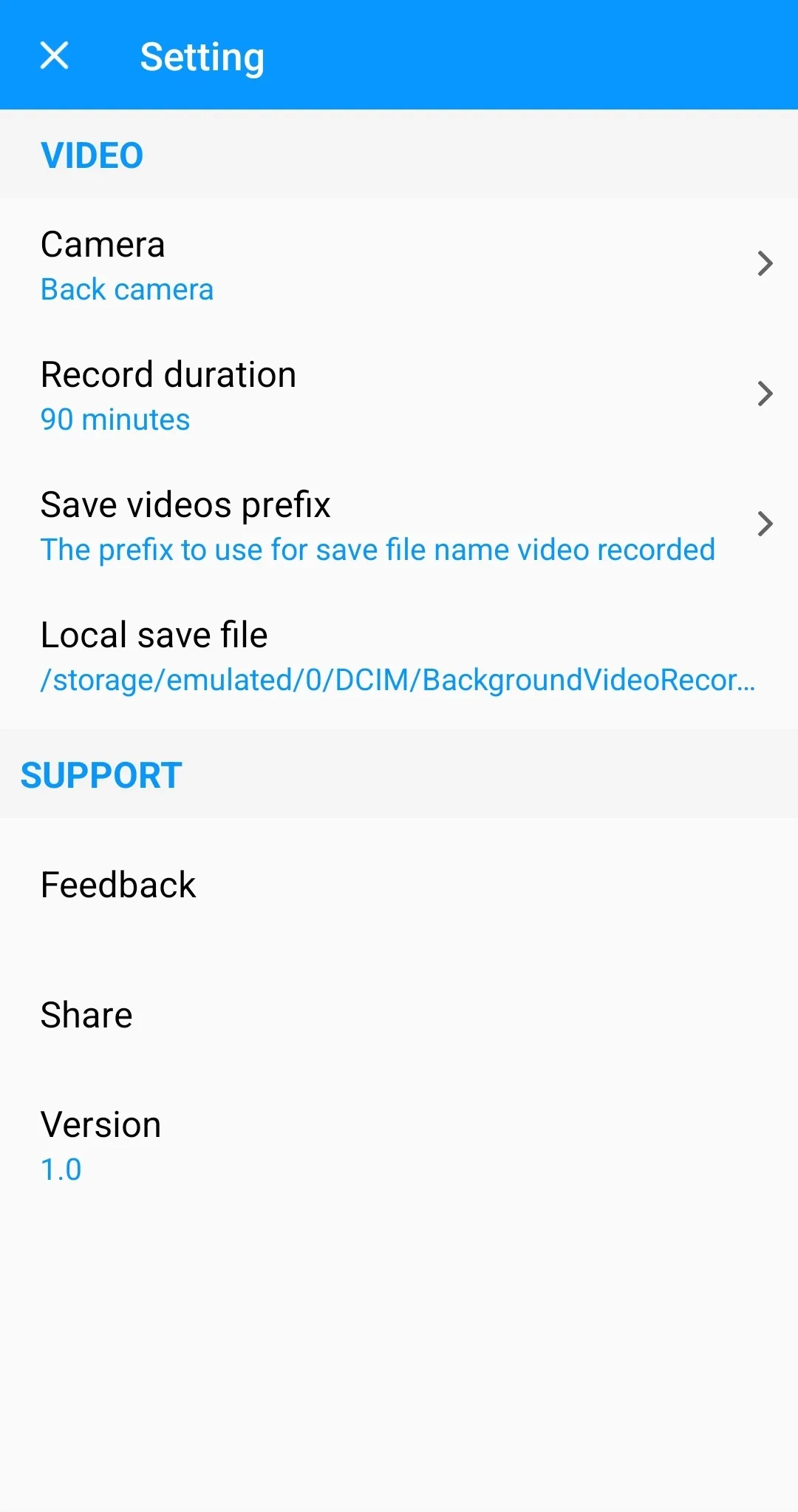 Background Video Recorder | Indus Appstore | Screenshot