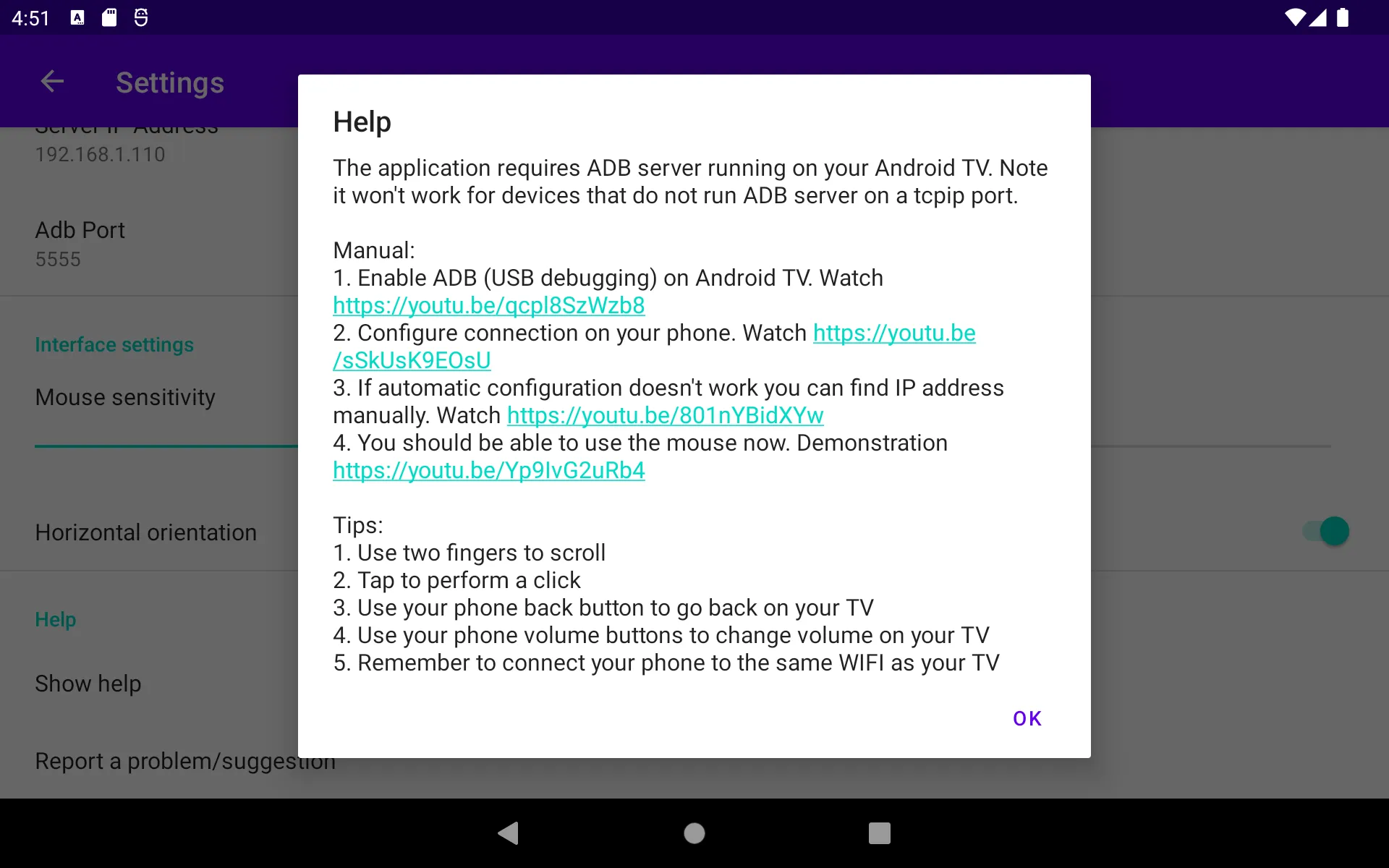 Android TV ADB Mouse Keyboard | Indus Appstore | Screenshot