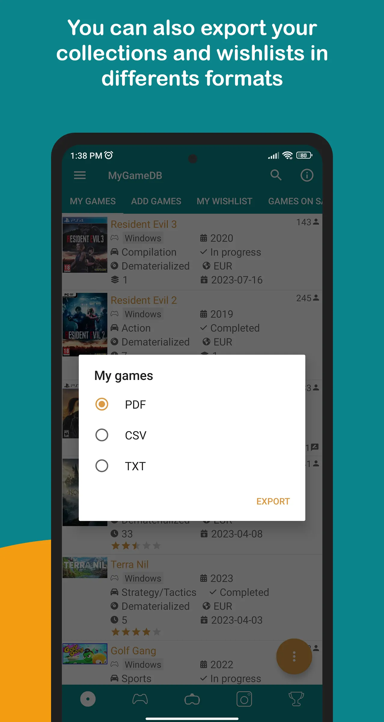 MyGameDB - Game Tracker | Indus Appstore | Screenshot