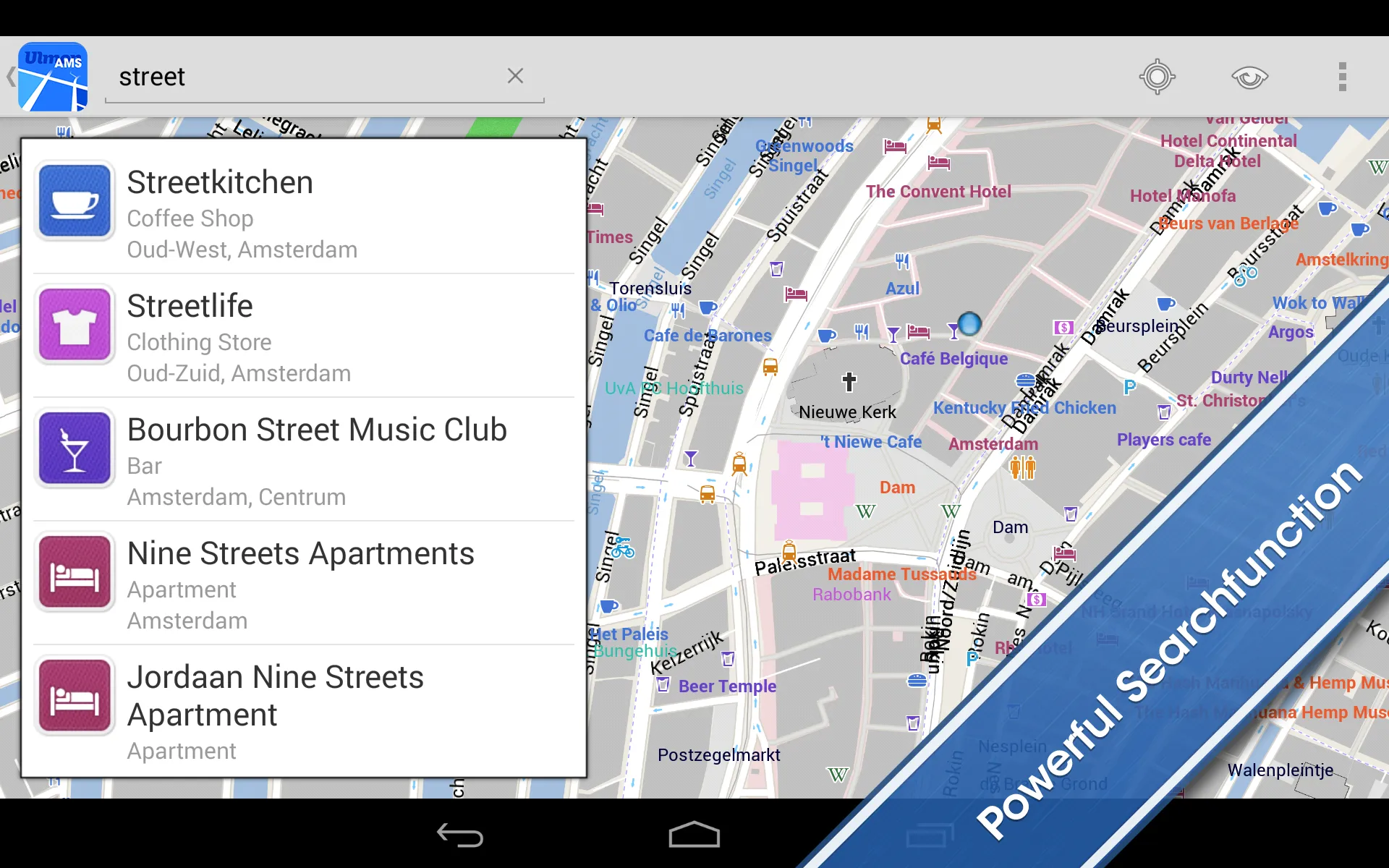 Amsterdam Offline City Map | Indus Appstore | Screenshot