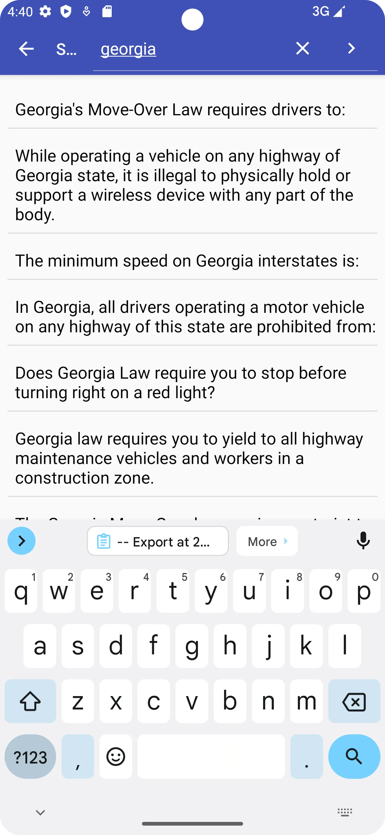 Georgia Driving Test - DMVCool | Indus Appstore | Screenshot