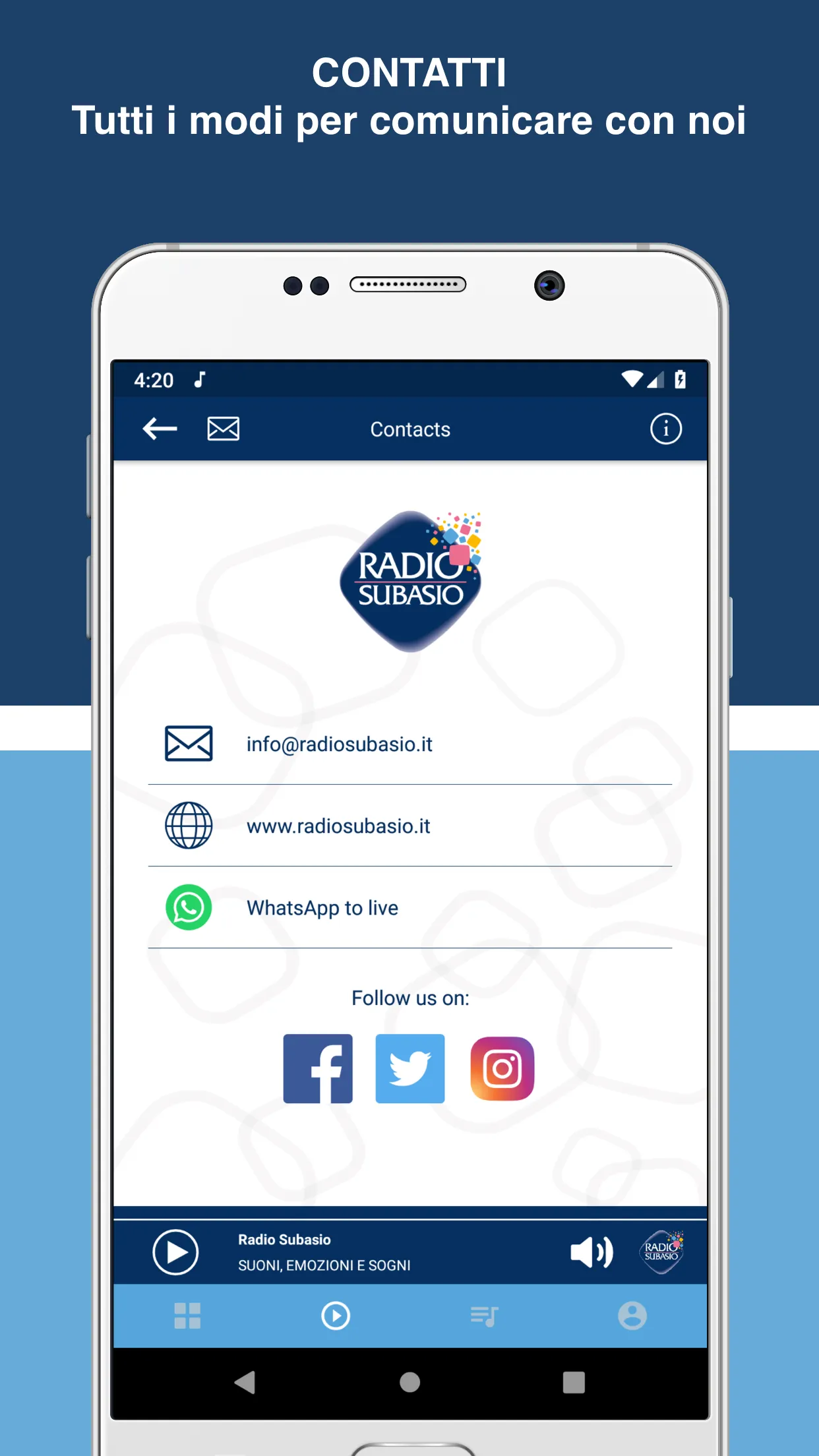 Radio Subasio | Indus Appstore | Screenshot