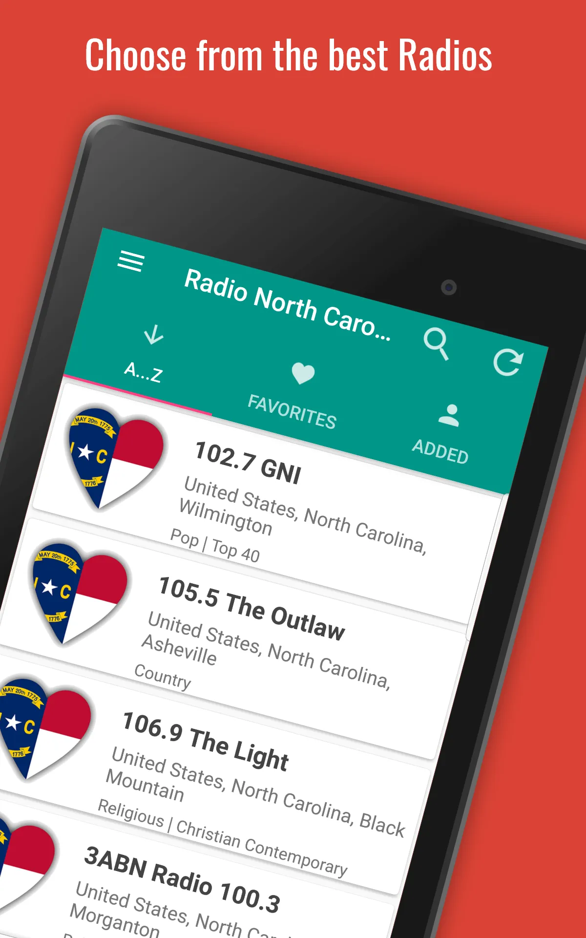 North Carolina Radio | Indus Appstore | Screenshot