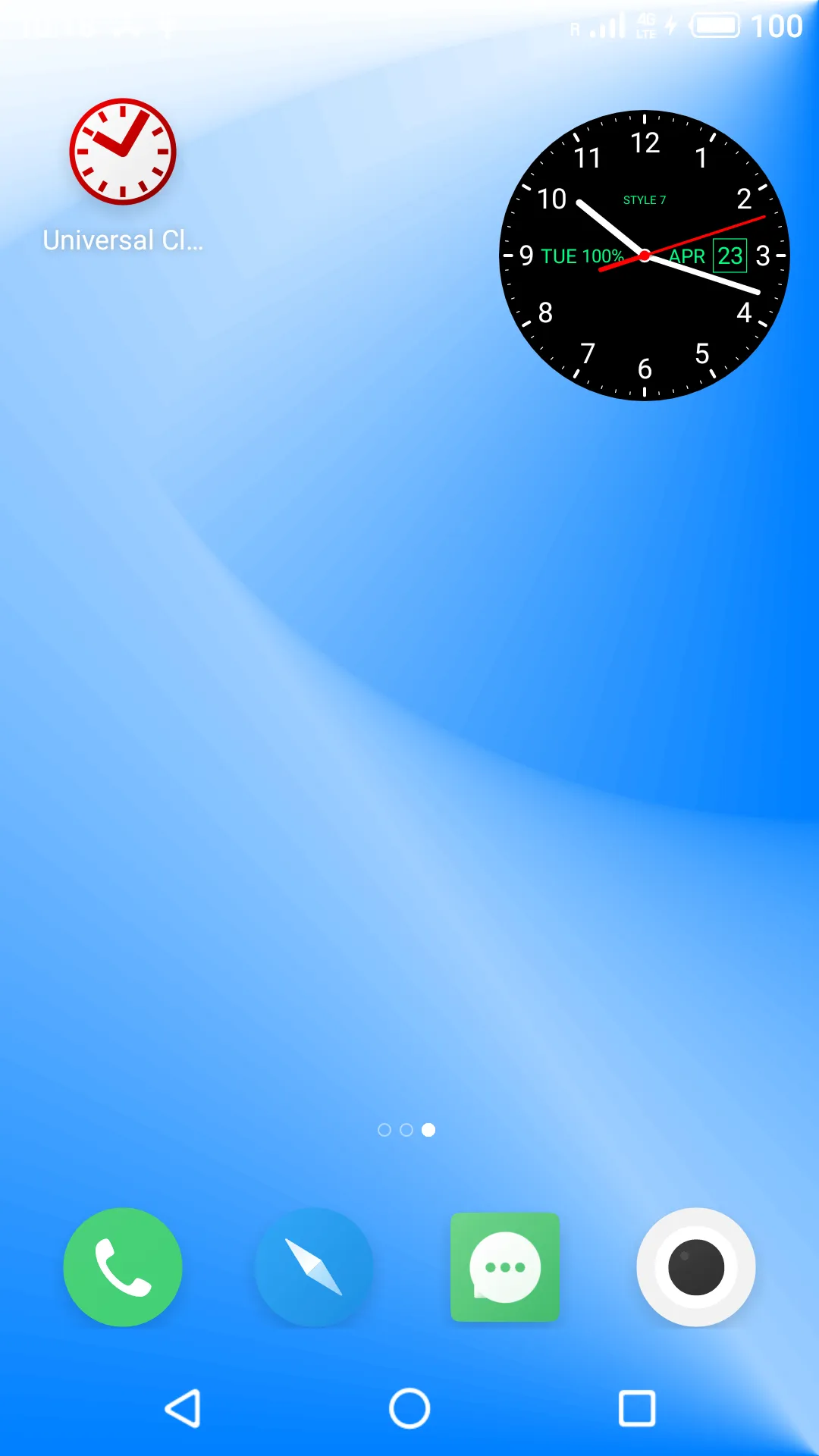 Analog Clock Live Wallpaper-7 | Indus Appstore | Screenshot