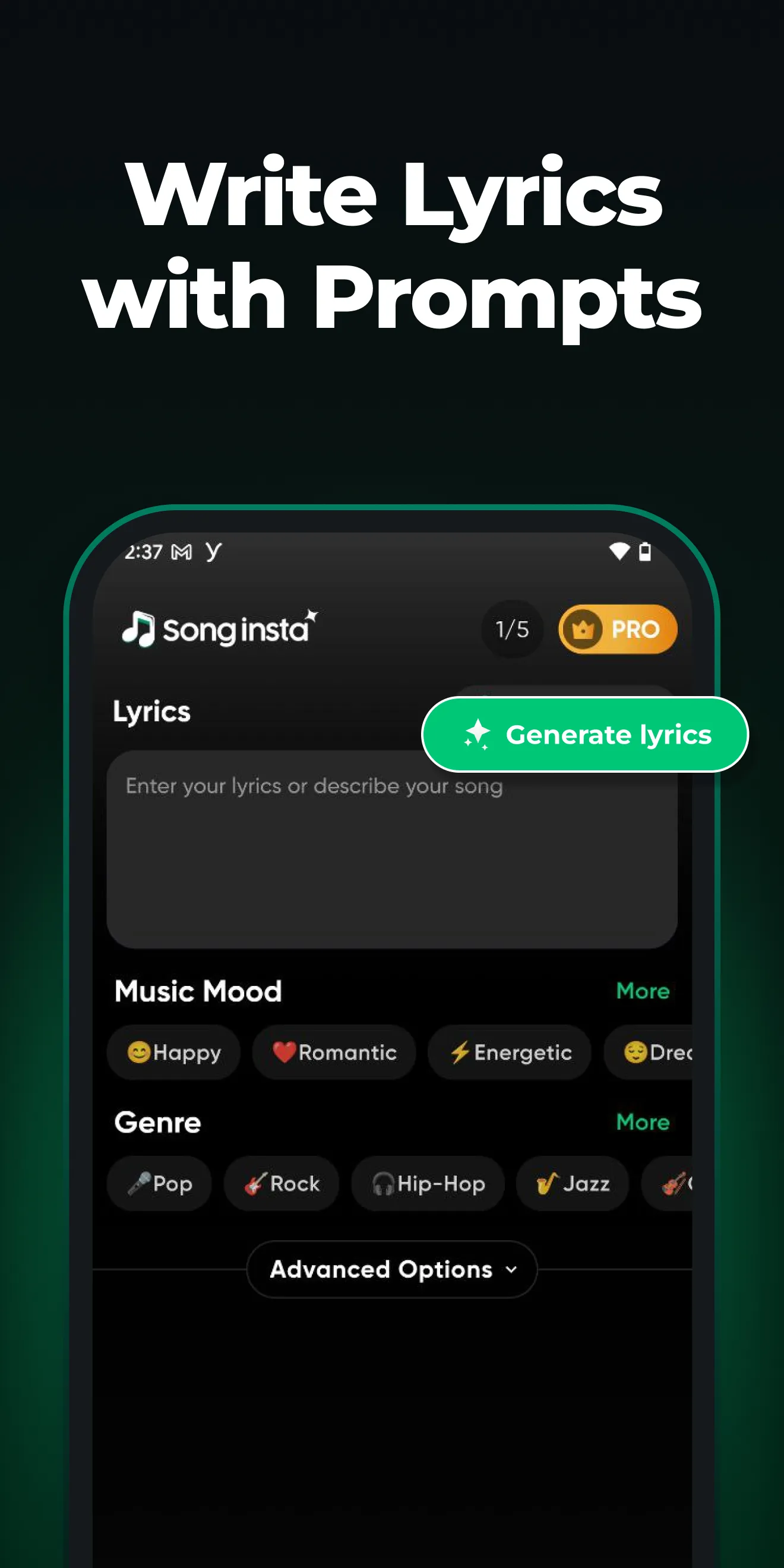SongInsta - AI Music Generator | Indus Appstore | Screenshot