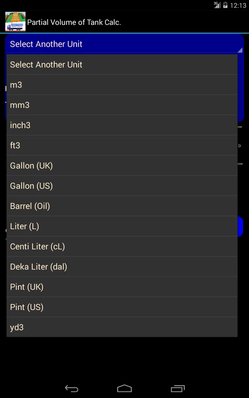 Volume of Tank Calculator Lite | Indus Appstore | Screenshot