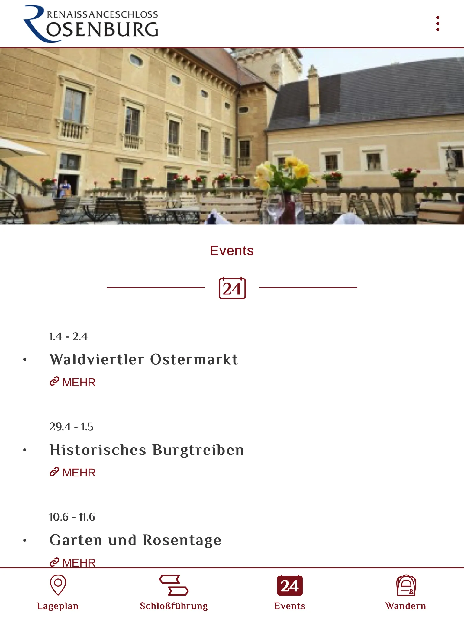 Renaissanceschloss Rosenburg | Indus Appstore | Screenshot