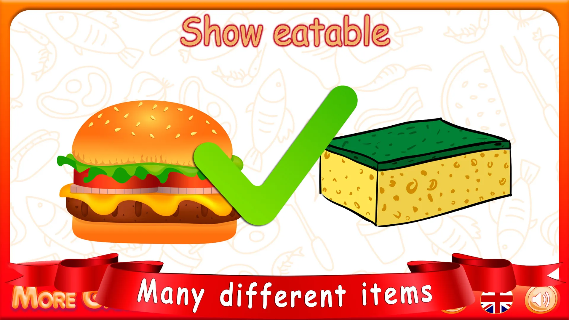 Kids Games: Edible-Inedible | Indus Appstore | Screenshot