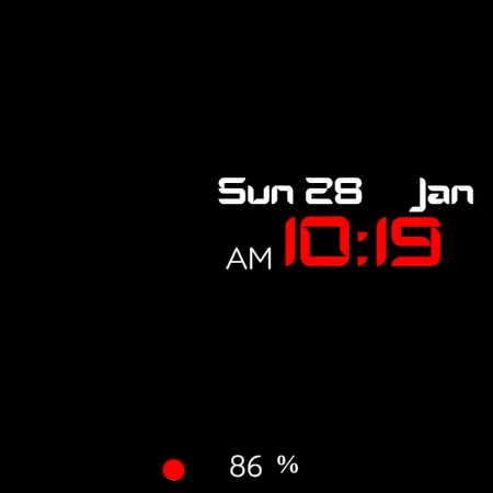 Digital Watch Face CRC080 | Indus Appstore | Screenshot