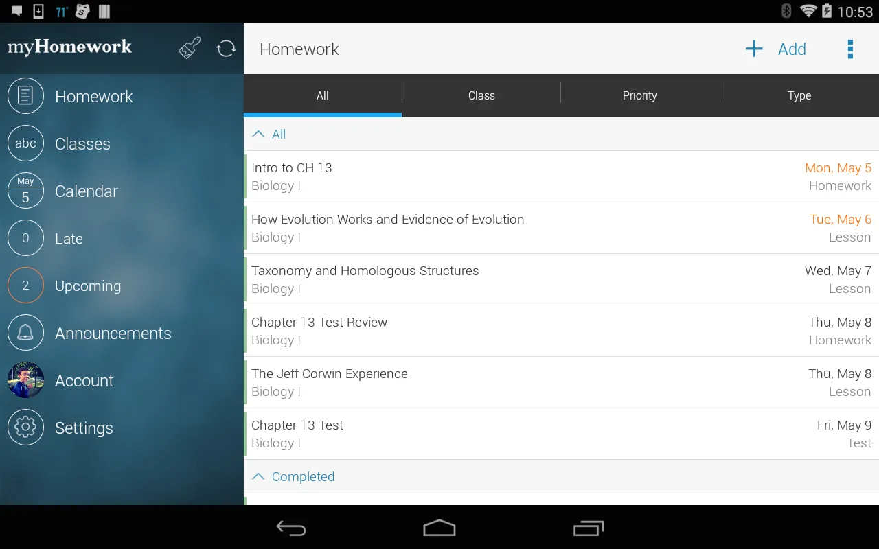 myHomework Student Planner | Indus Appstore | Screenshot